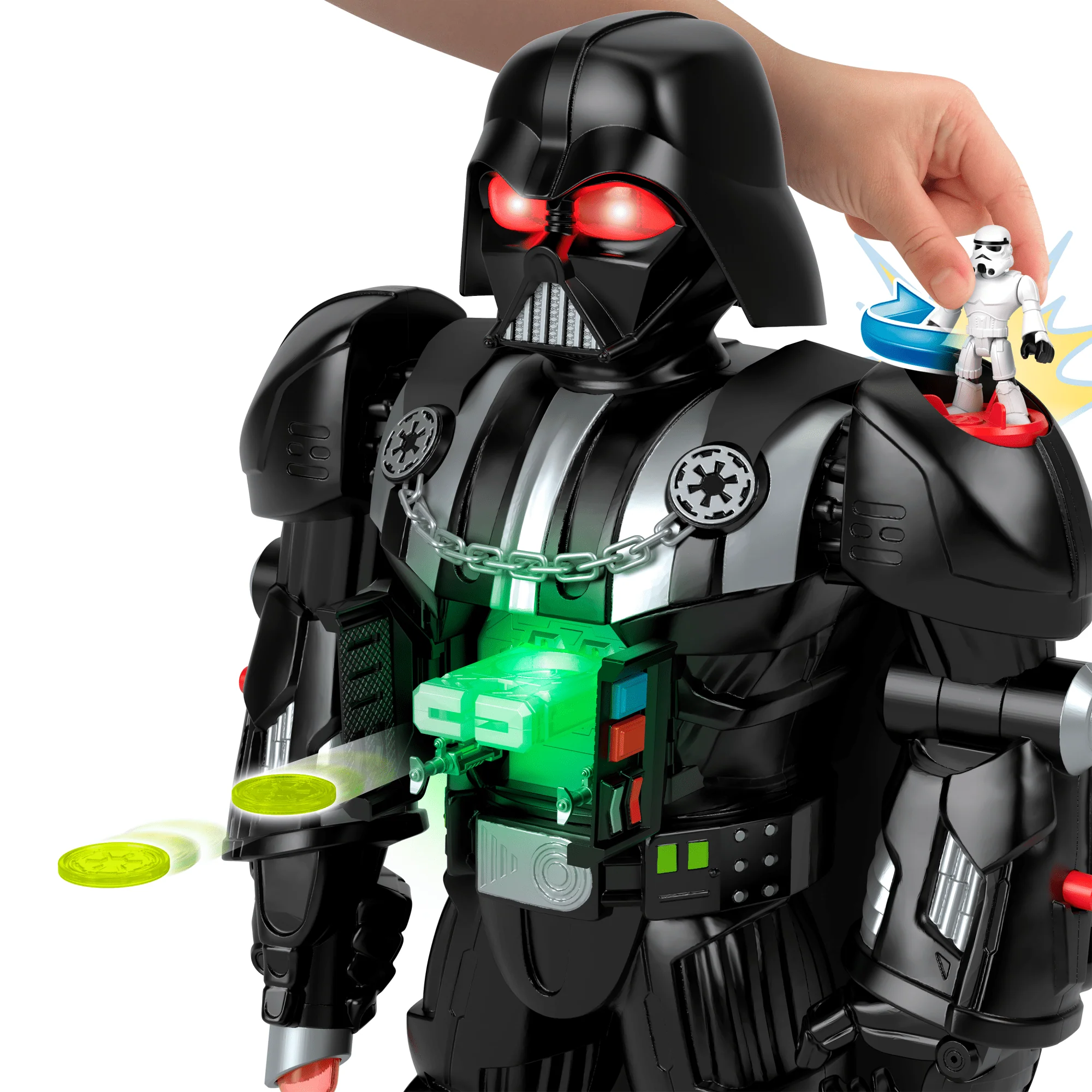 Imaginext Star Wars Robot Dark Vador, 60+ Cm, Clé Stormtrooper - Image 3