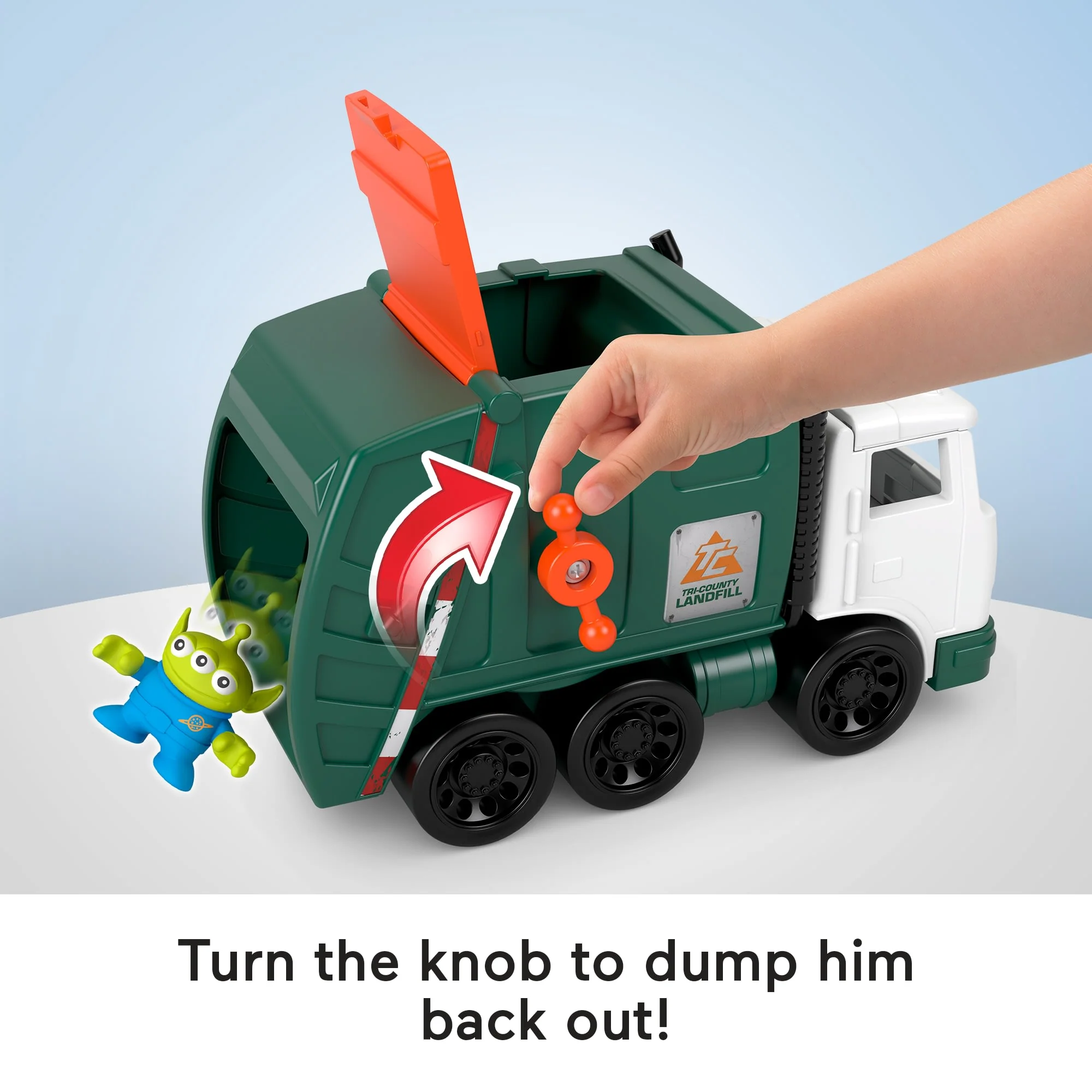 Imaginext Disney And Pixar Toy Story Garbage Truck With 4 Action Figures & Toy Vehicle - Image 3