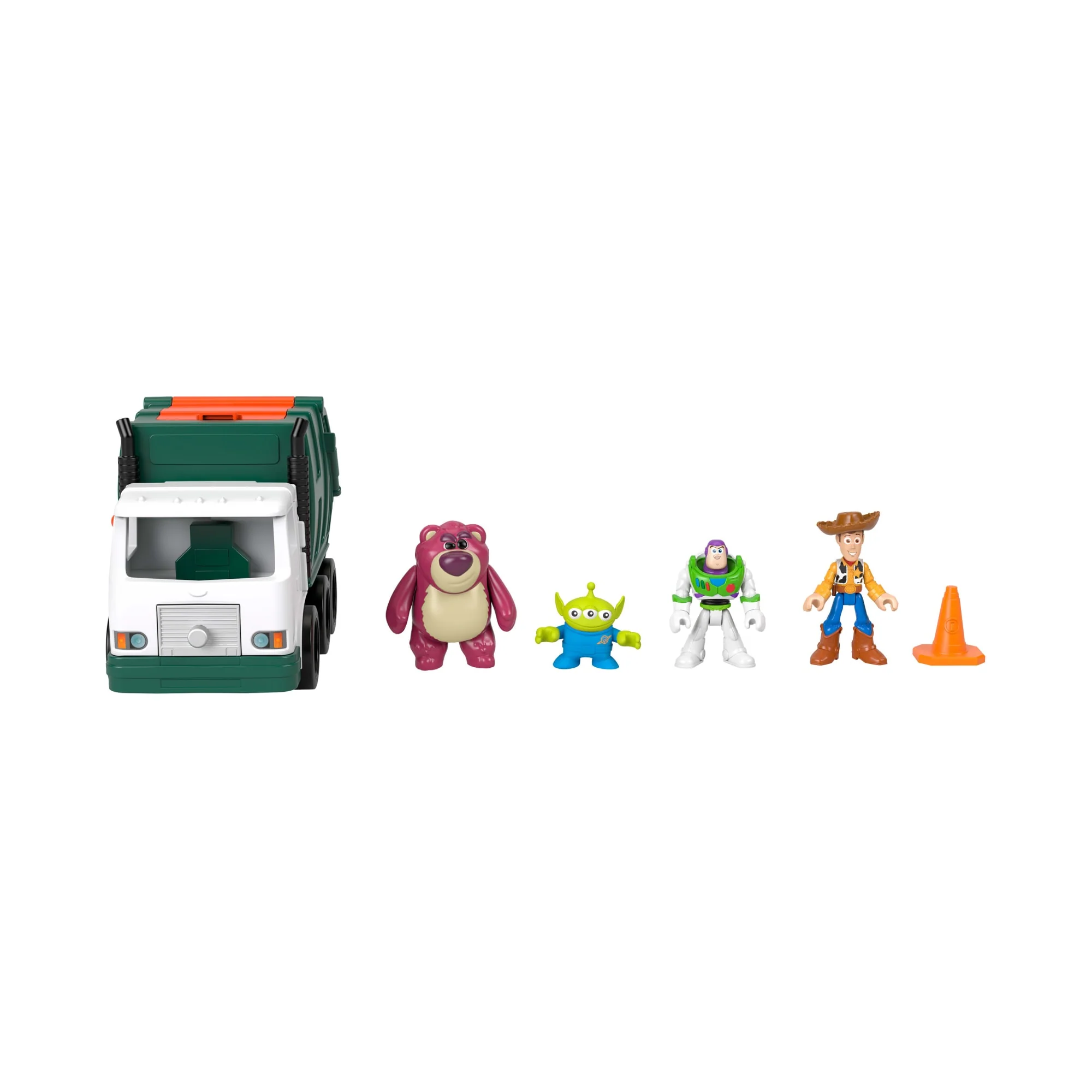 Imaginext Disney And Pixar Toy Story Garbage Truck With 4 Action Figures & Toy Vehicle - Image 5