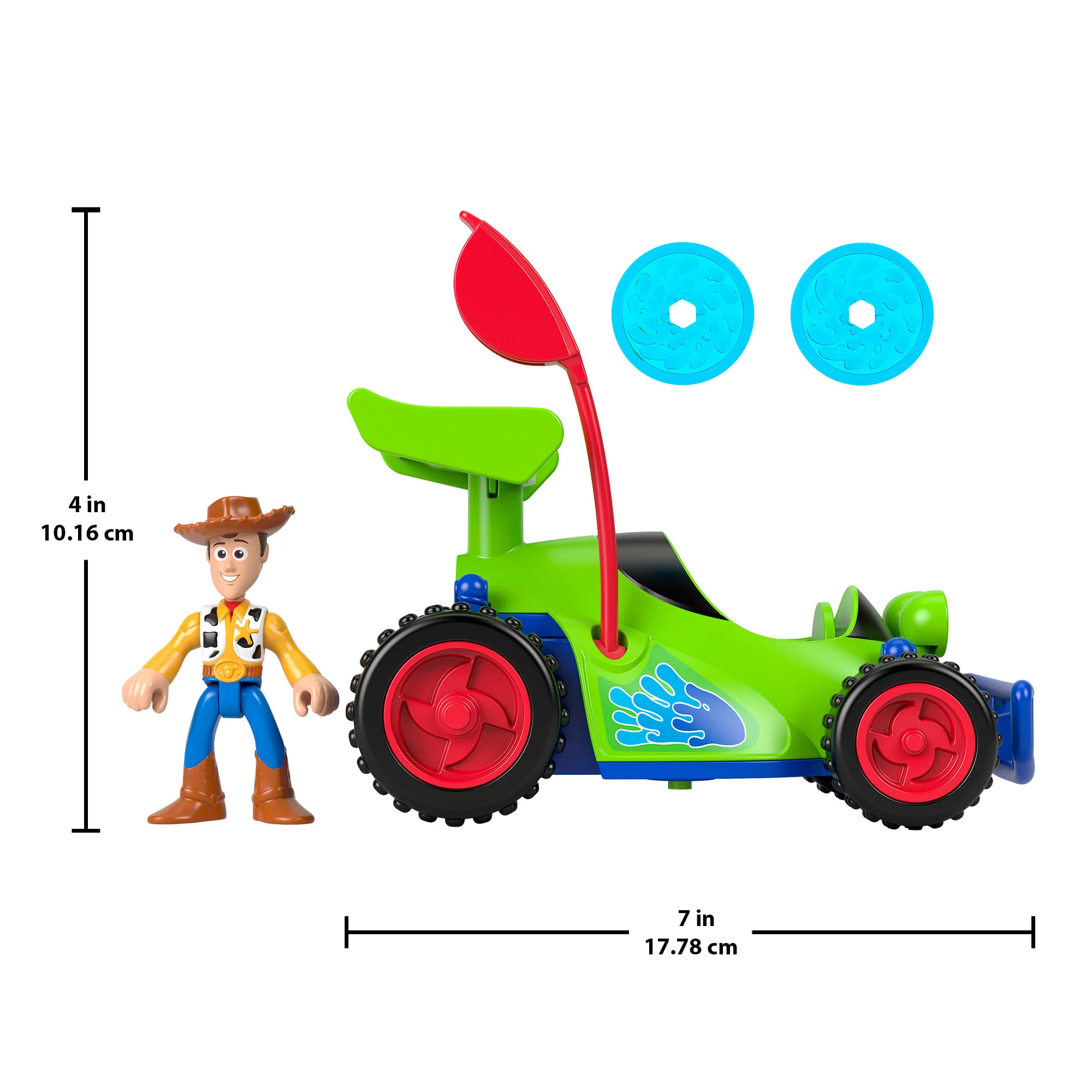 Imaginext Woody & R.C. Play Set With Projectiles, Inspired By Disney And Pixar Toy Story - Image 6