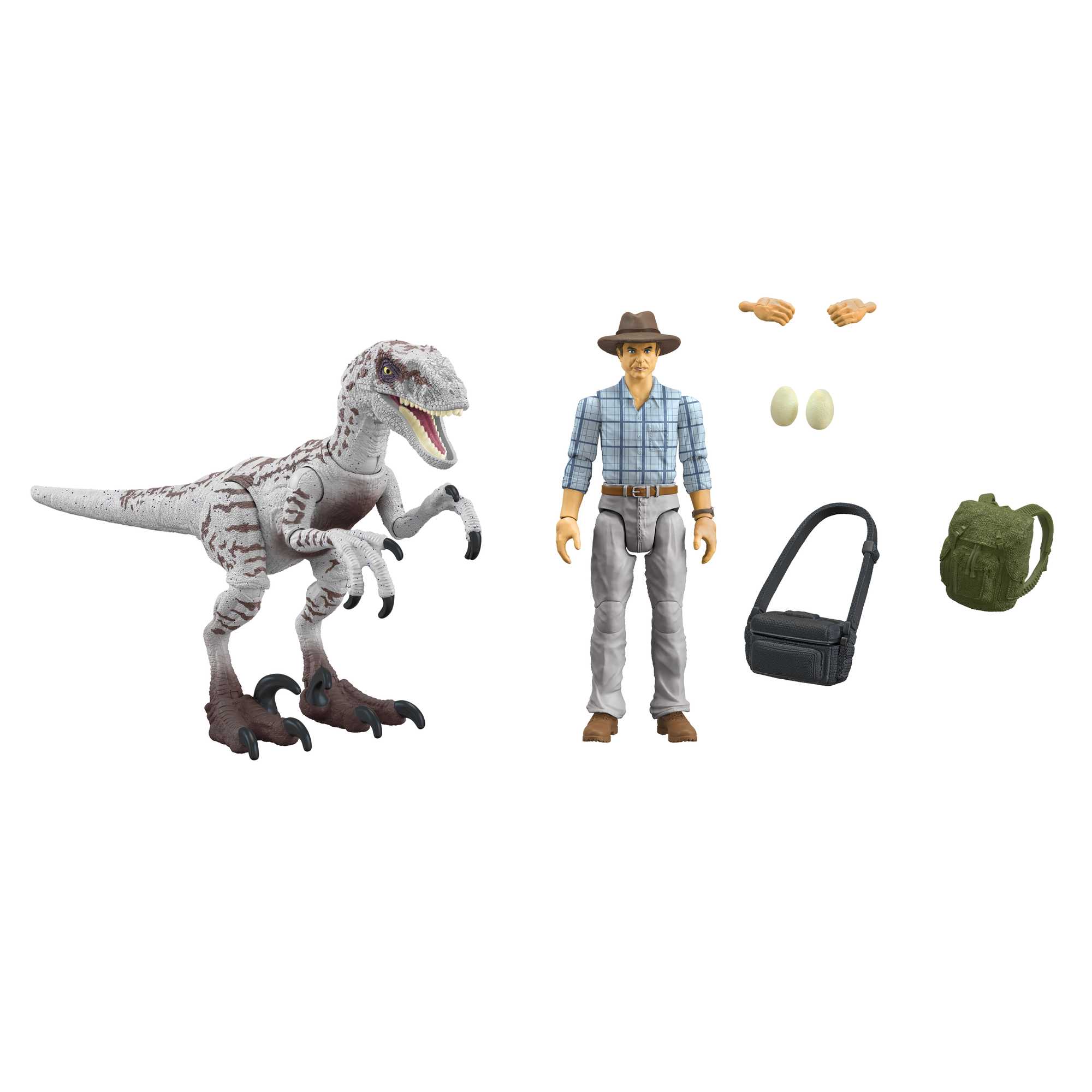 Jurassic World Collection Hammond Dr Grant et Vélociraptor - Image 4