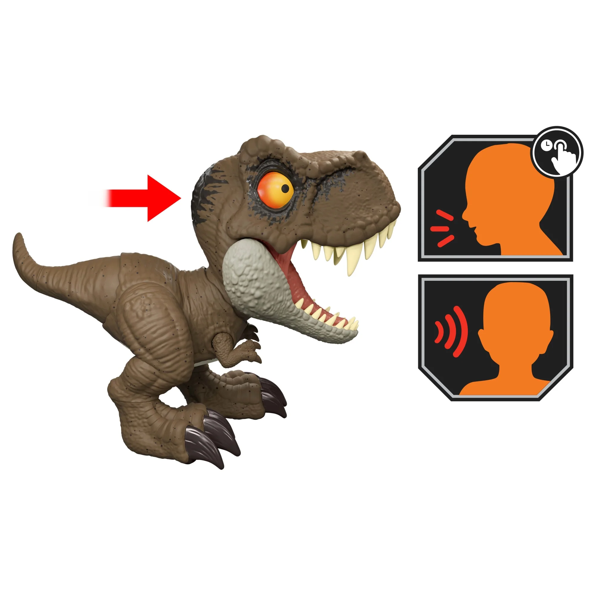 Jurassic World Dinosaurio de Juguete Comando de Rugido Interactivo T. Rex - Image 3