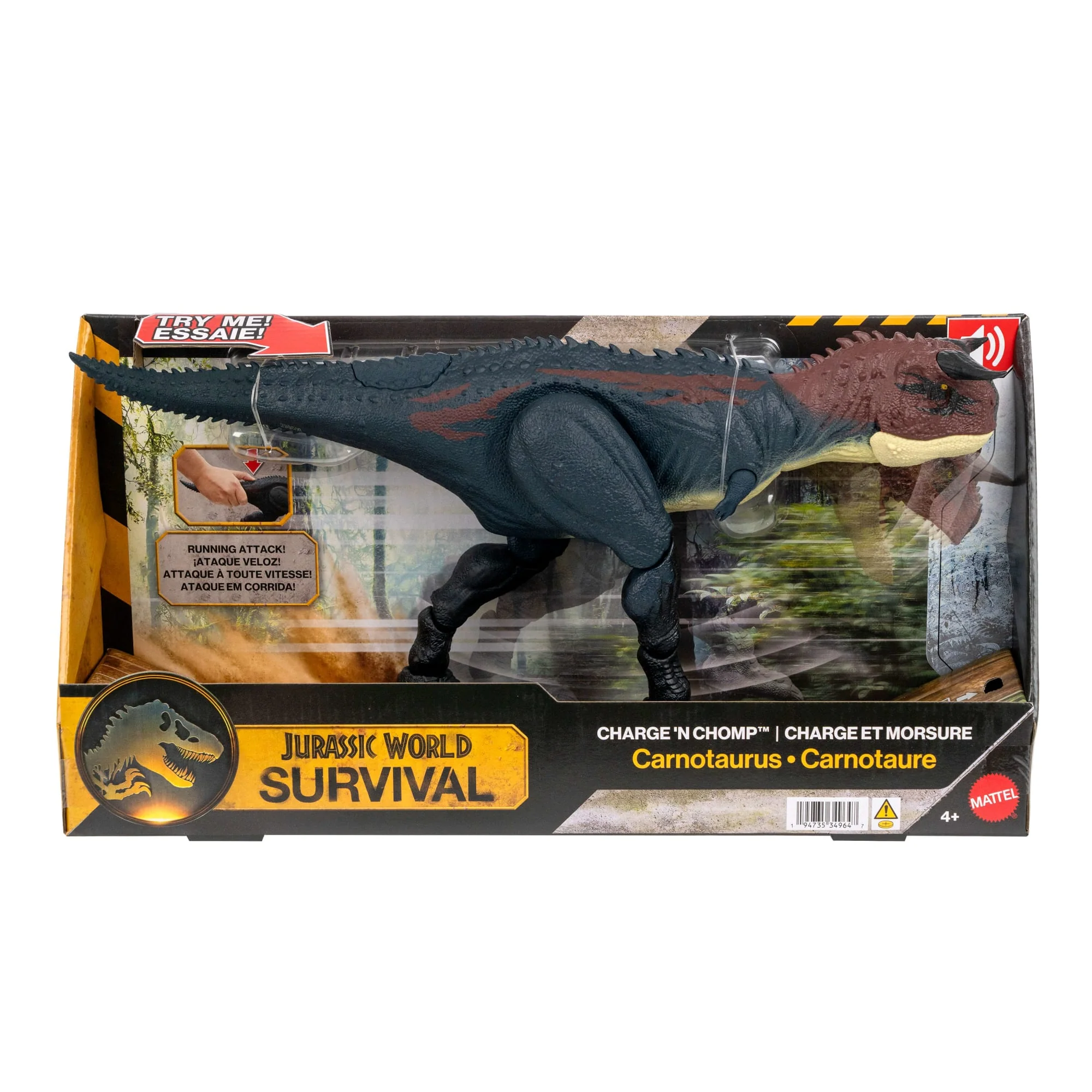 Jurassic World Dinosaurio de Juguete Dinosaurio Embiste y Muerde - Image 6