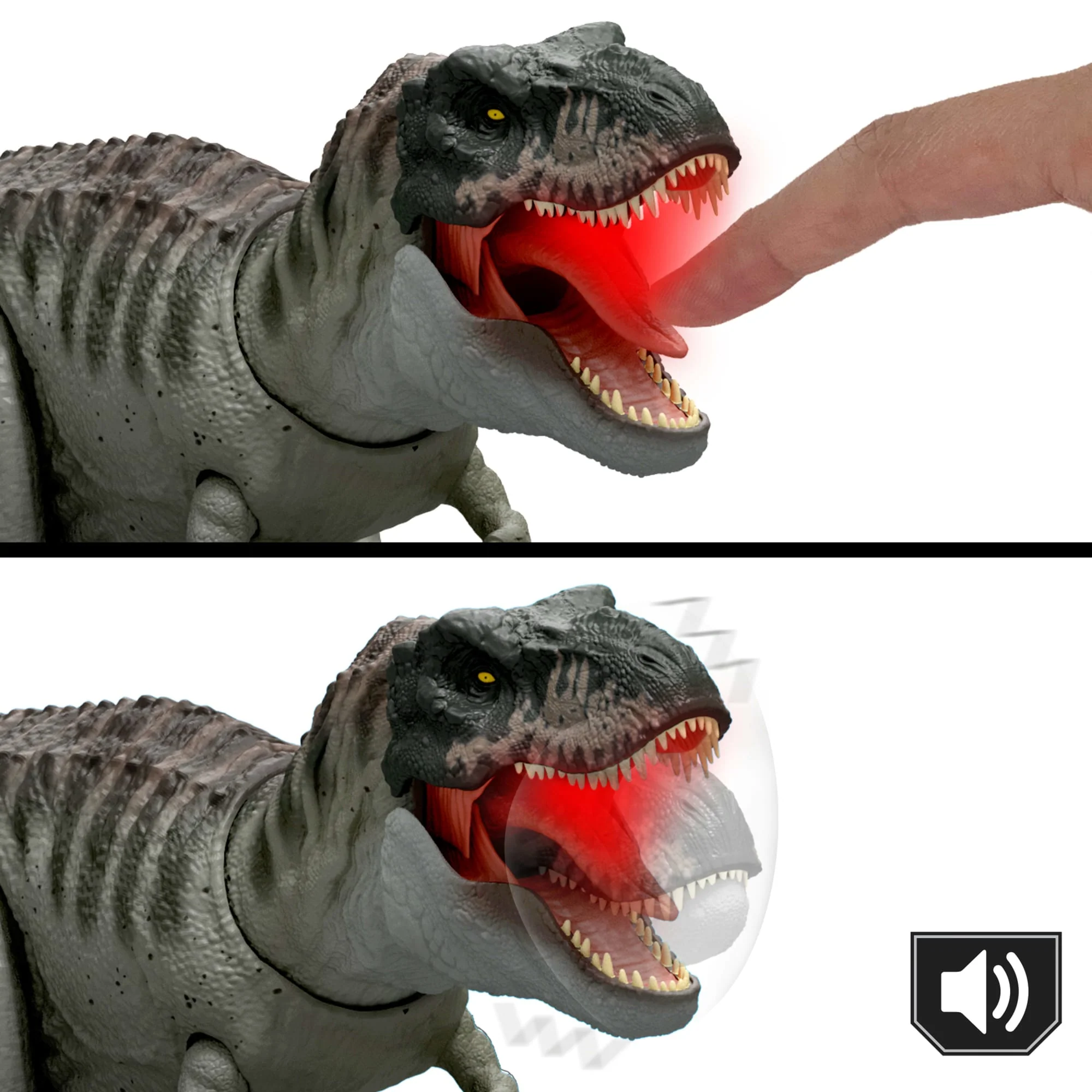 Jurassic World Dinossauro de Brinquedo Rebirth T-Rex Mordida Destruidora - Image 5