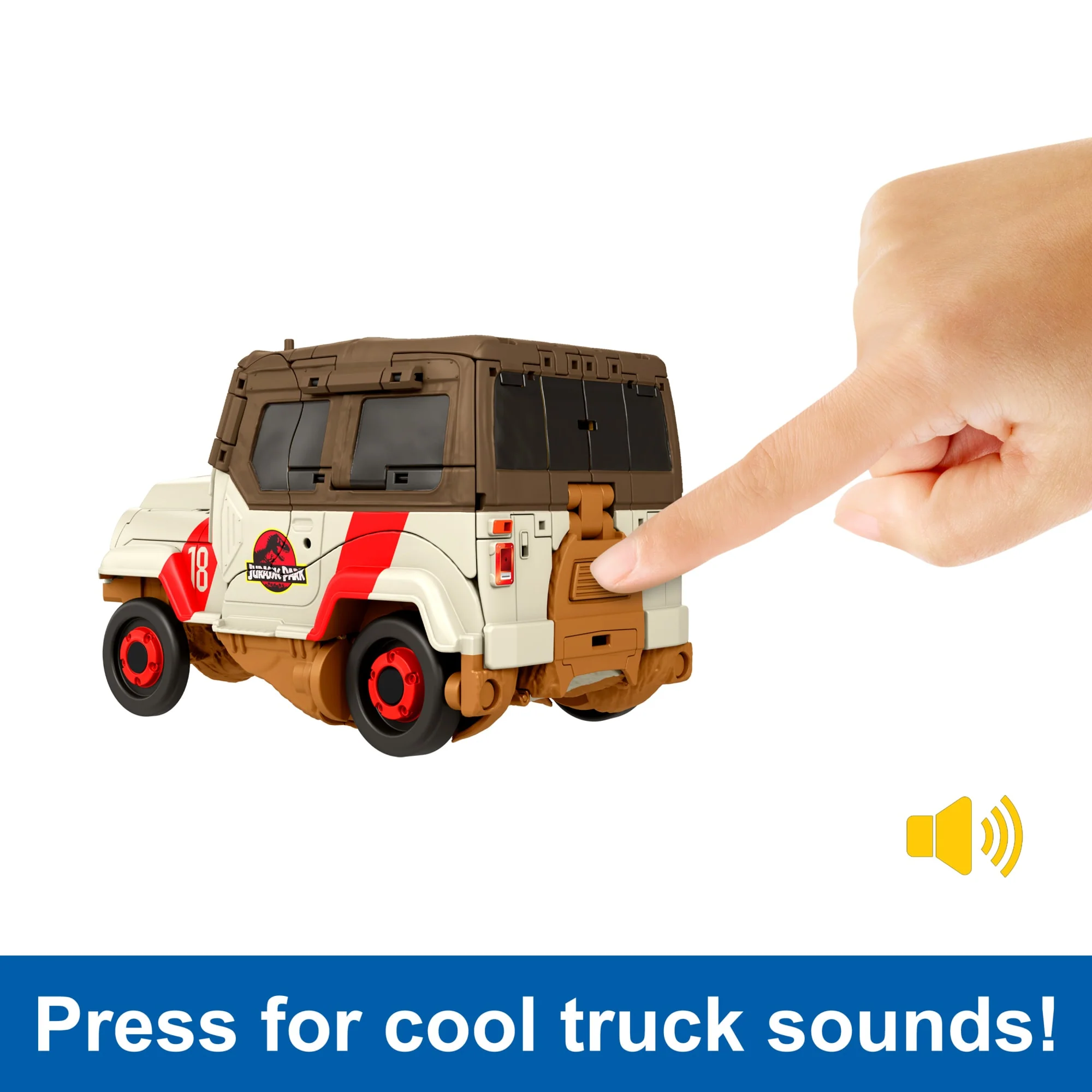 Jurassic World Transforming Toy, Tyrannosaurus T Rex Dinosaur To Truck, Chase N Roar - Image 4