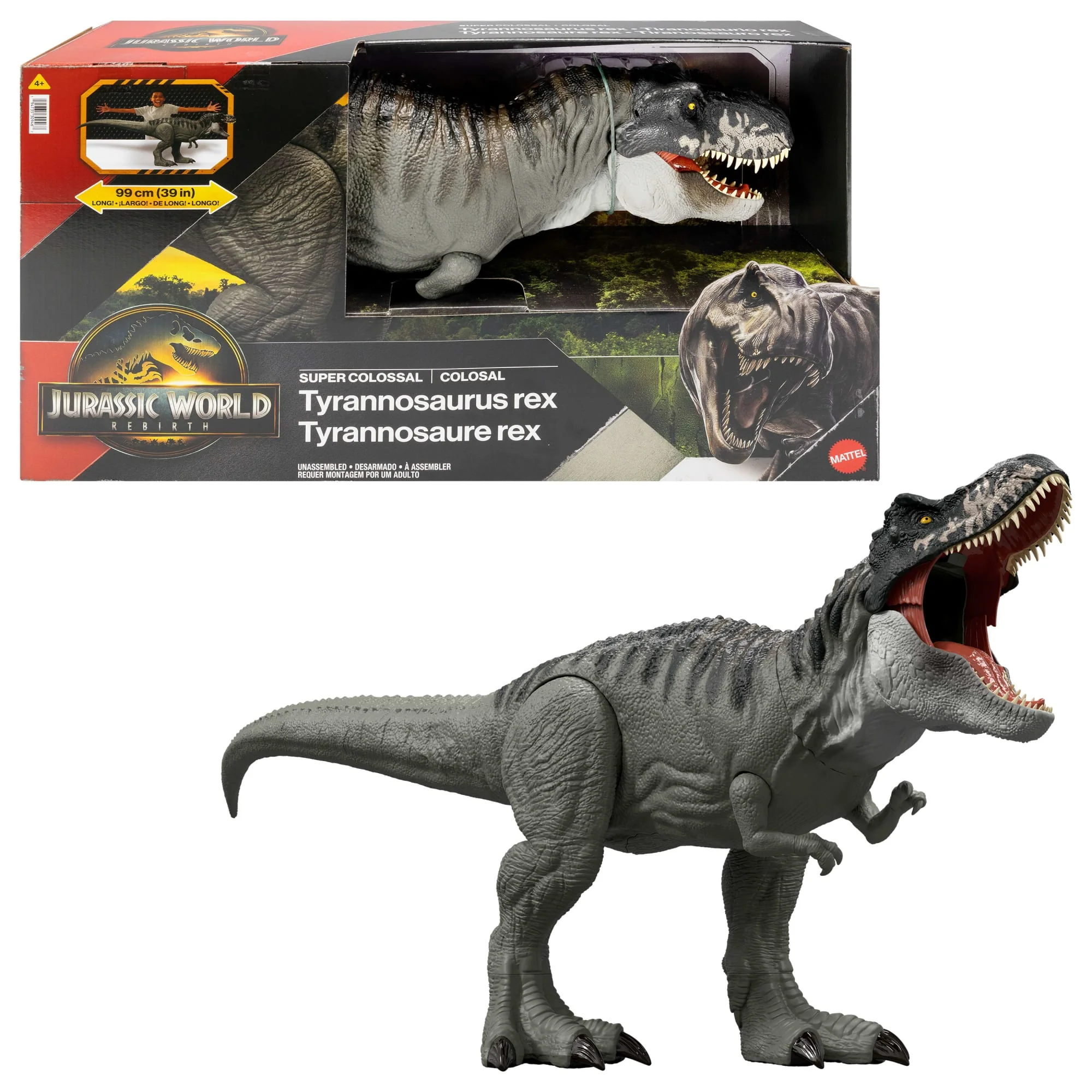 Jurassic World Figurine Articulée Tyrannosaurus Rex Super Colossal