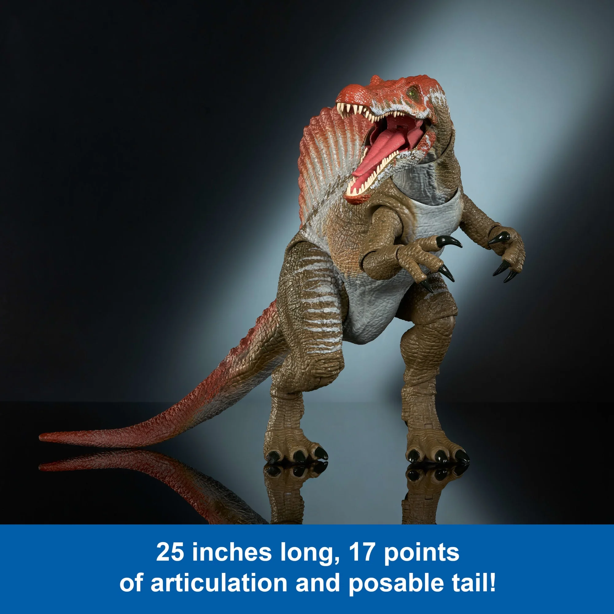 Jurassic World Hammond Collection Jurassic Park 3 Spinosaurus Action Figure, XL Dinosaur Toy - Image 4
