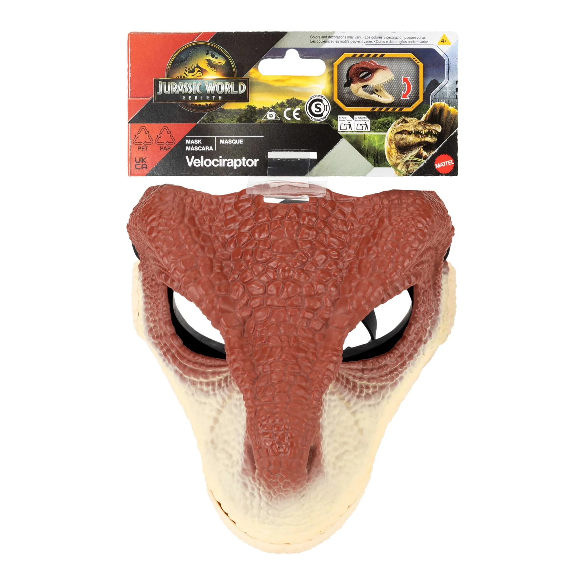 Jurassic World Juguete Rebirth Máscara Raptor - Image 6