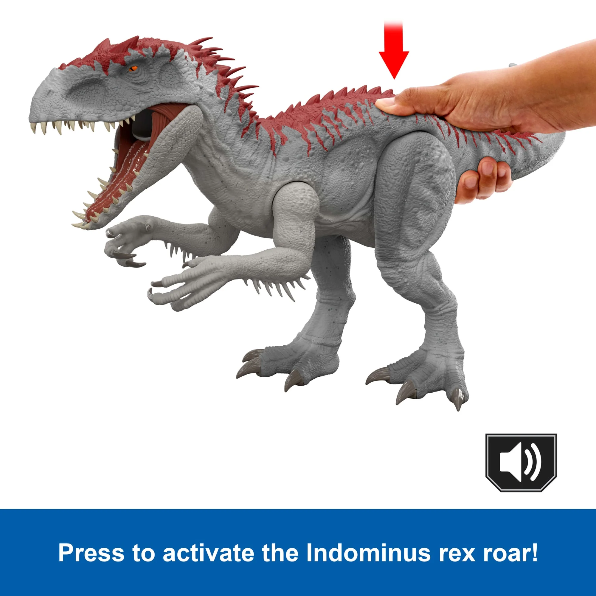 Jurassic World Electronic Real Feel indominus Rex, Reimagined Dinosaur Action Figure Toy - Image 4