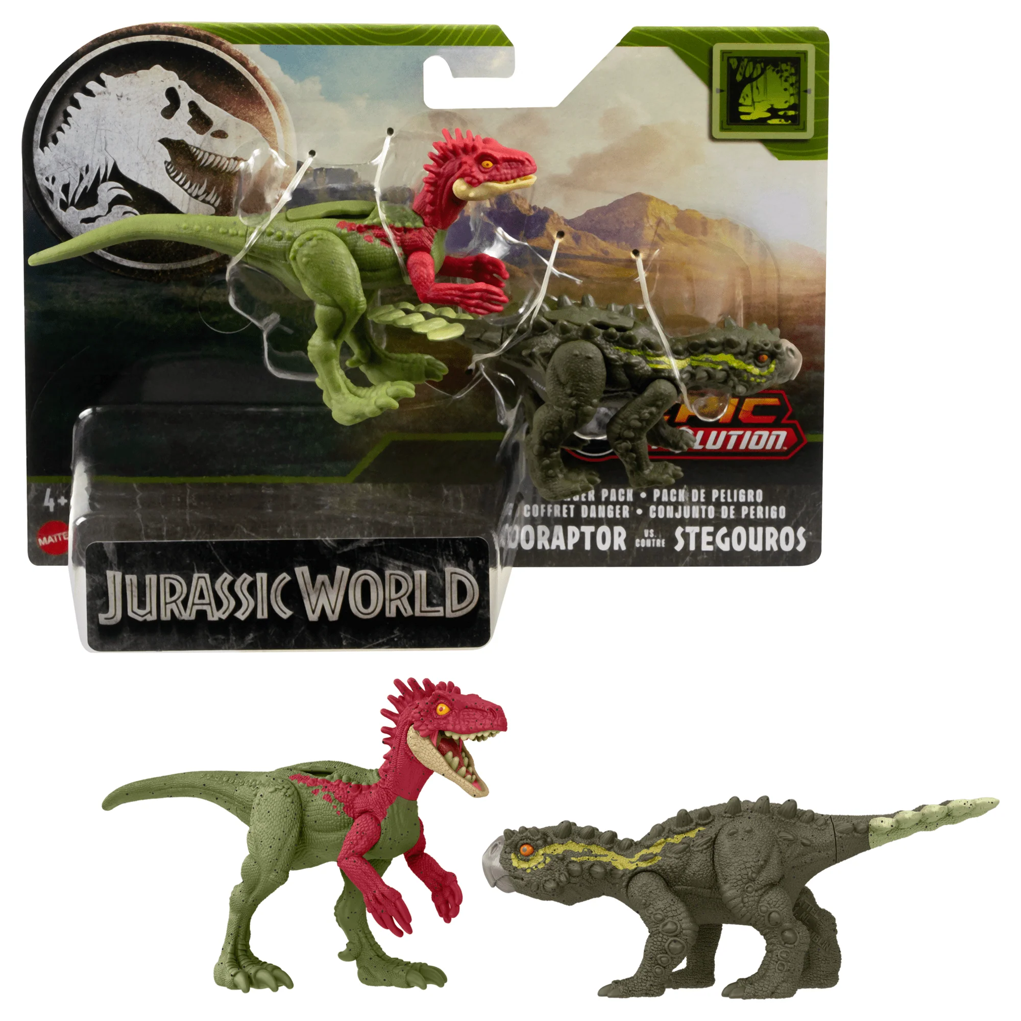 Jurassic World  Meute Dangereuse  Éoraptor Contre Stégorous