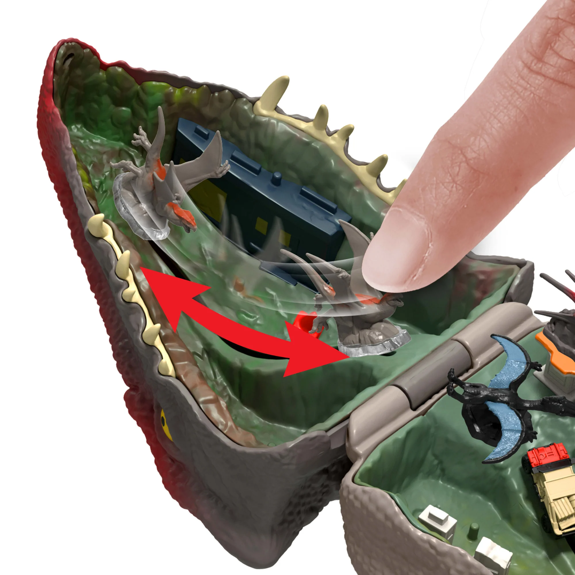 Jurassic World Rebirth Micro Adventure Distortus Rex Playset, interactive Features & 6 Figures - Image 5