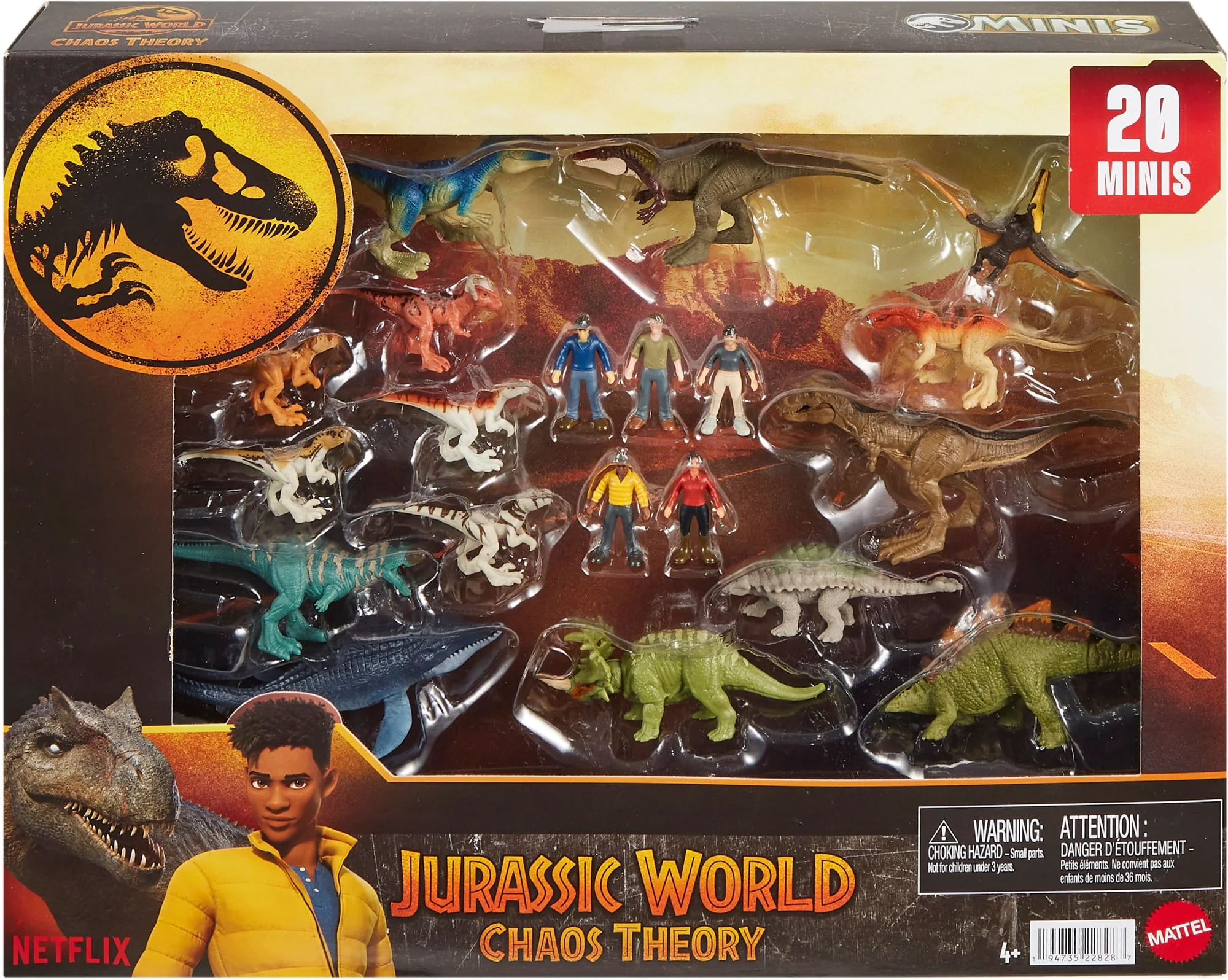 Jurassic World Minis Multipack Of AuThentic Dinosaur Figures, 20 Small Dino & Human Toys - Image 6