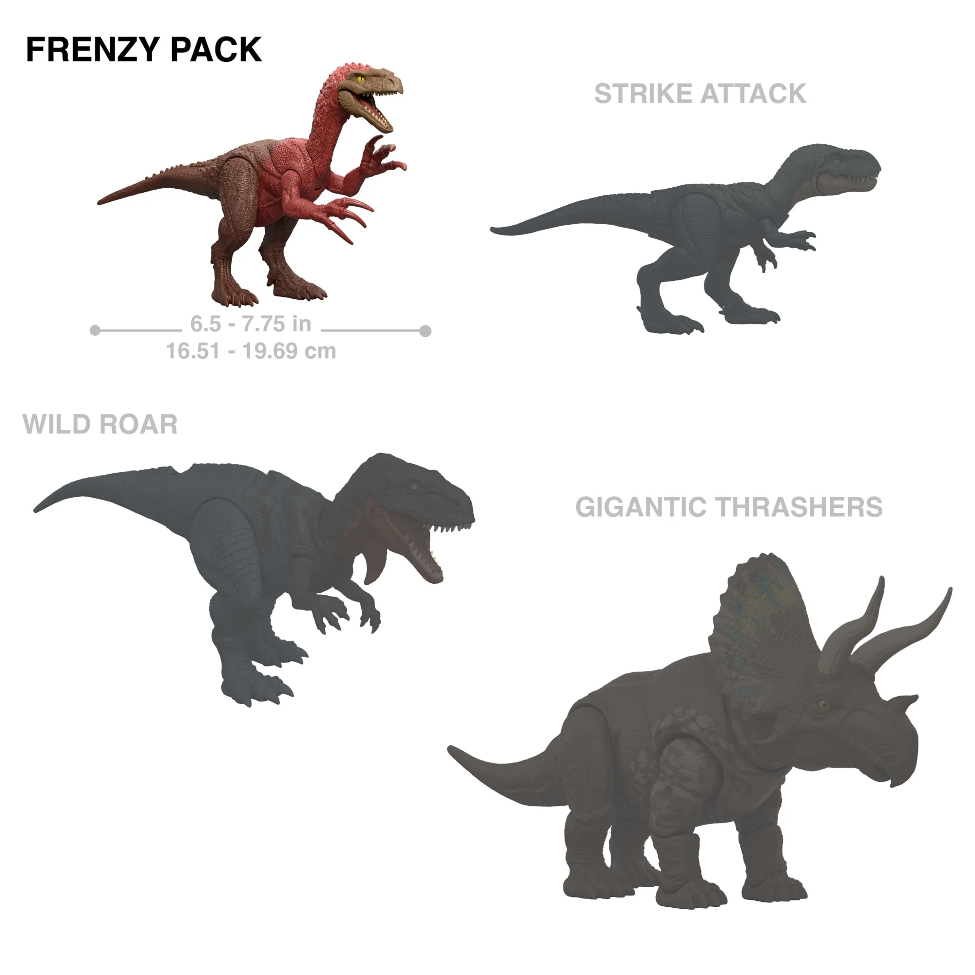 Jurassic World Rebirth Frenzy Pack Beipiaosaurus Dinosaur Figure, Authentic Toy, Digital Play - Image 2
