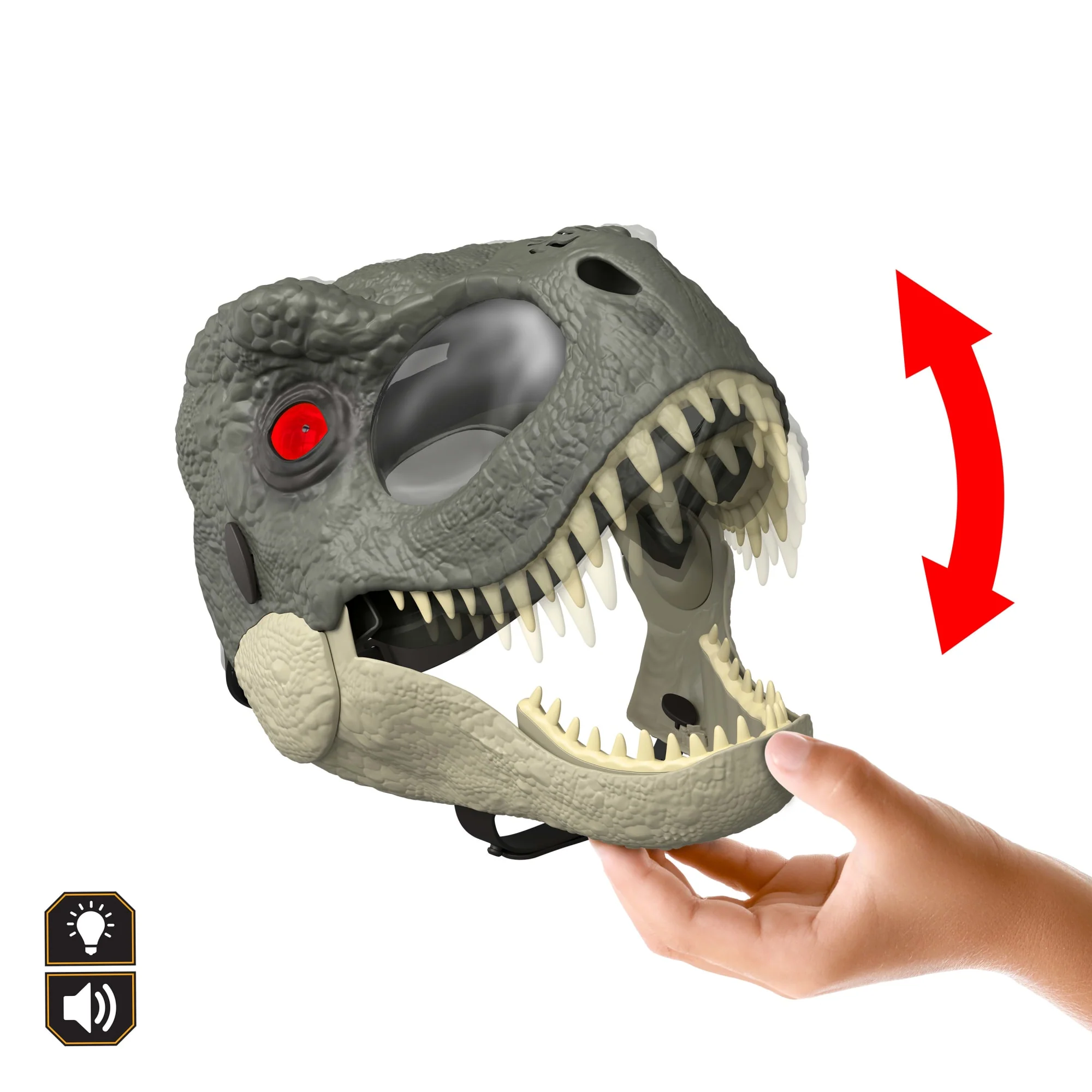 Jurassic World Rebirth  Masque de Jeu de Rôle  T. Rex, Yeux à del - Image 4