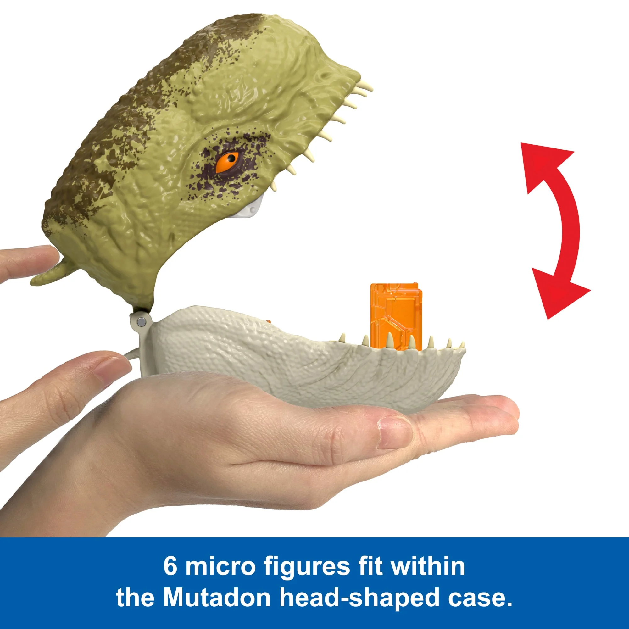 Jurassic World Rebirth Micro Adventure Mutadon Head, Playset interactive Features & Small Figures - Image 5