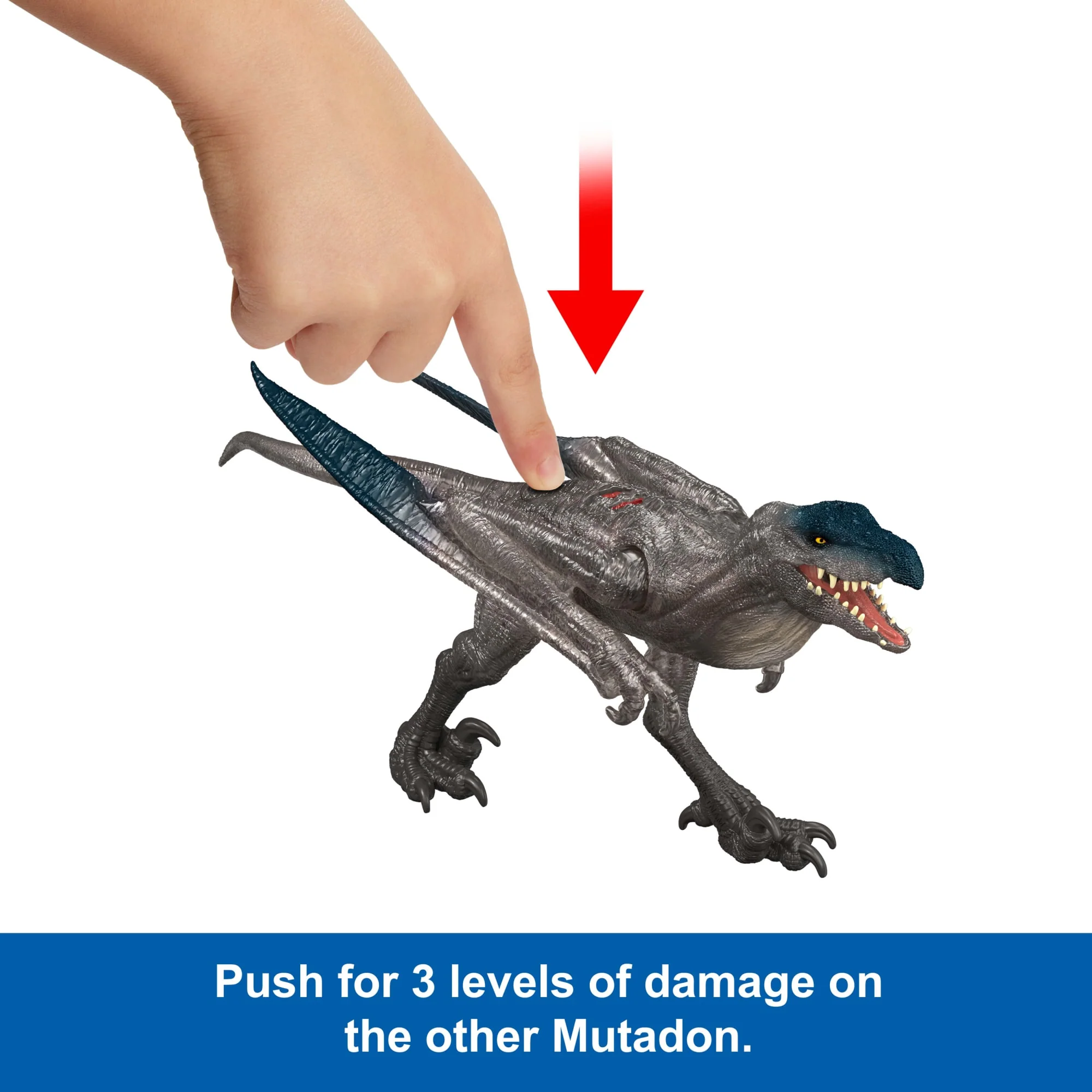 Jurassic World Rebirth Mutadon Destruction Pack, 2 Dinosaur Toys, Damage & Wing Flap Features - Image 3