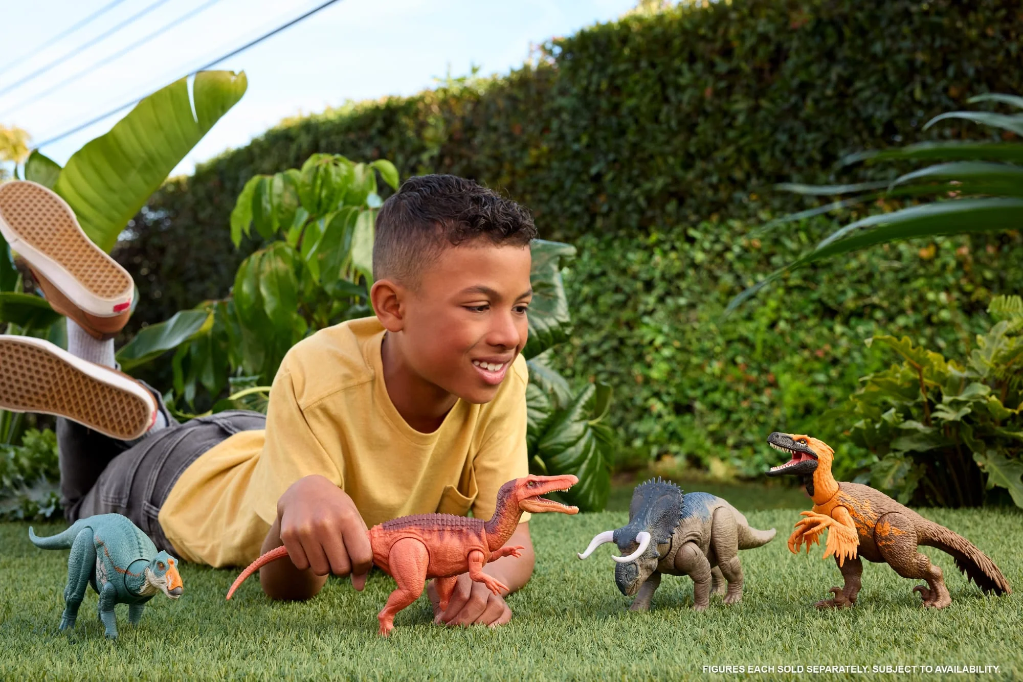 Jurassic World Rebirth Wild Roar Aucasaurus Dinosaur Toy, Tail Controlled Attack Chomp & Sound - Image 2