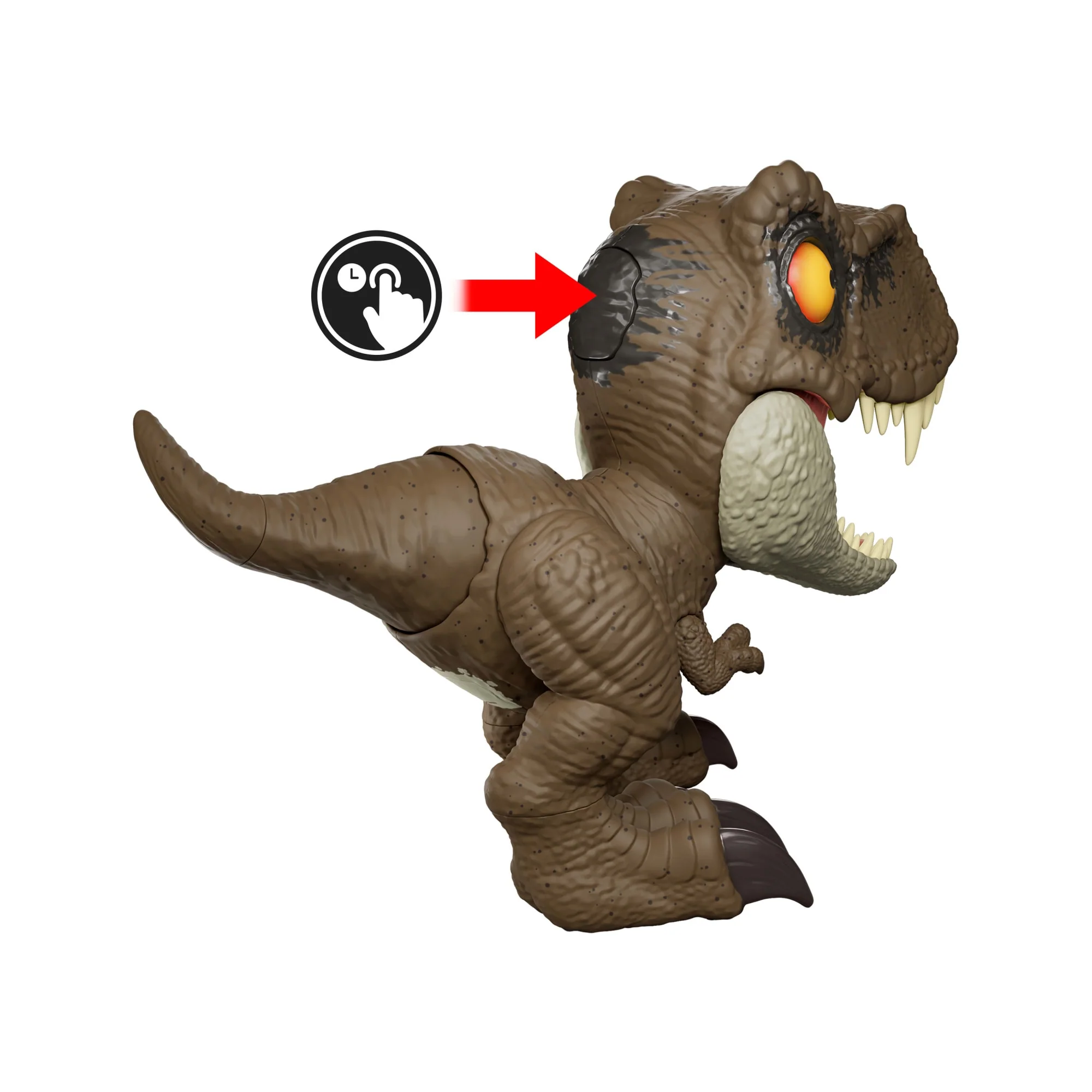 Jurassic World Roar Command Tyrannosaurus Rex Dinosaur Figure Toy, Records, Plays & Roars, T. Rex - Image 5