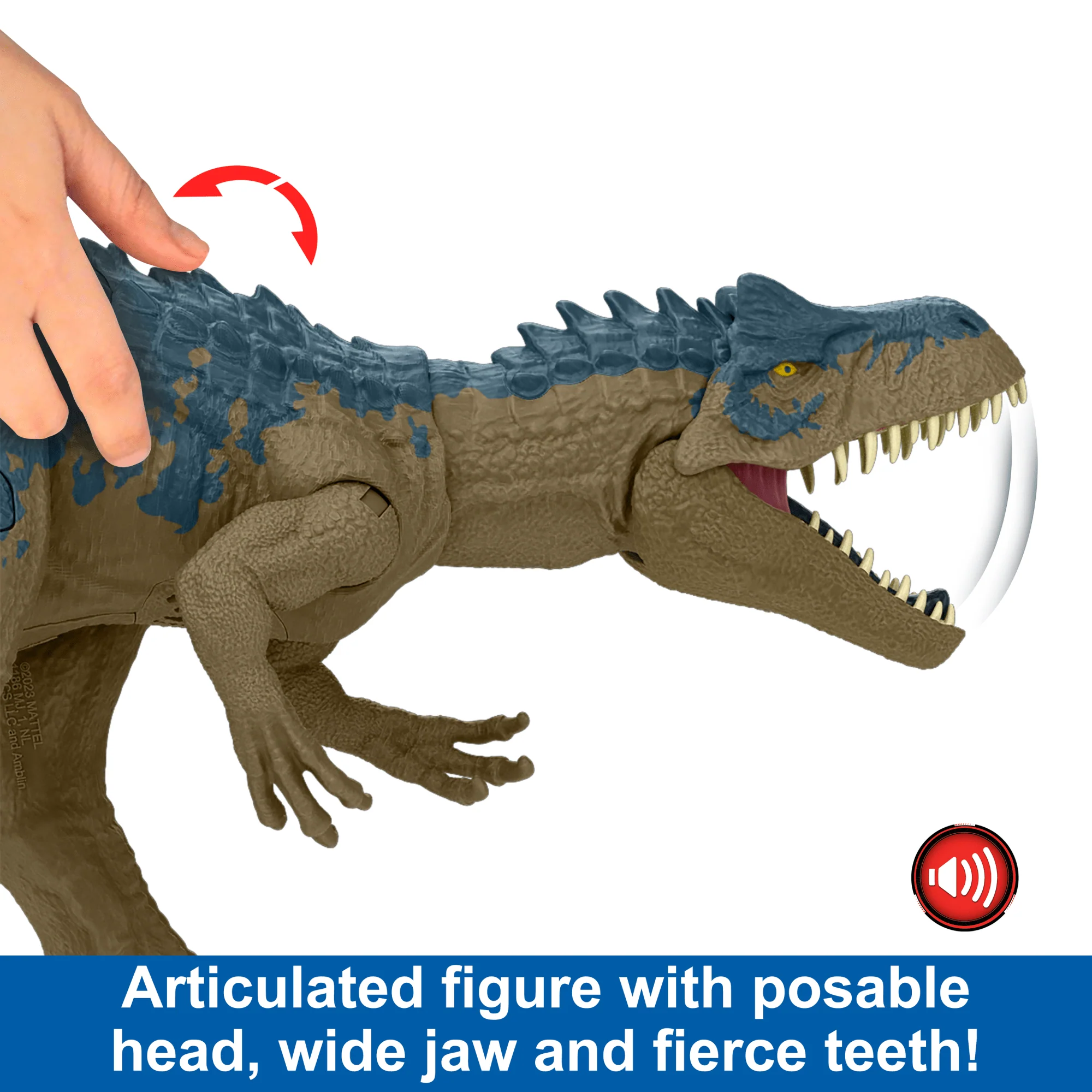 Jurassic World Ruthless Rampagin Allosaurus Dinosaur Toy With Attack Move & Roar Sound - Image 4