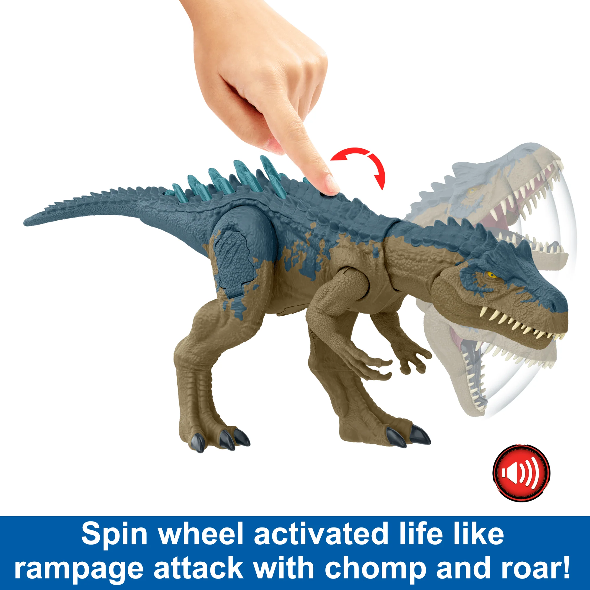 Jurassic World Ruthless Rampagin Allosaurus Dinosaur Toy With Attack Move & Roar Sound - Image 5