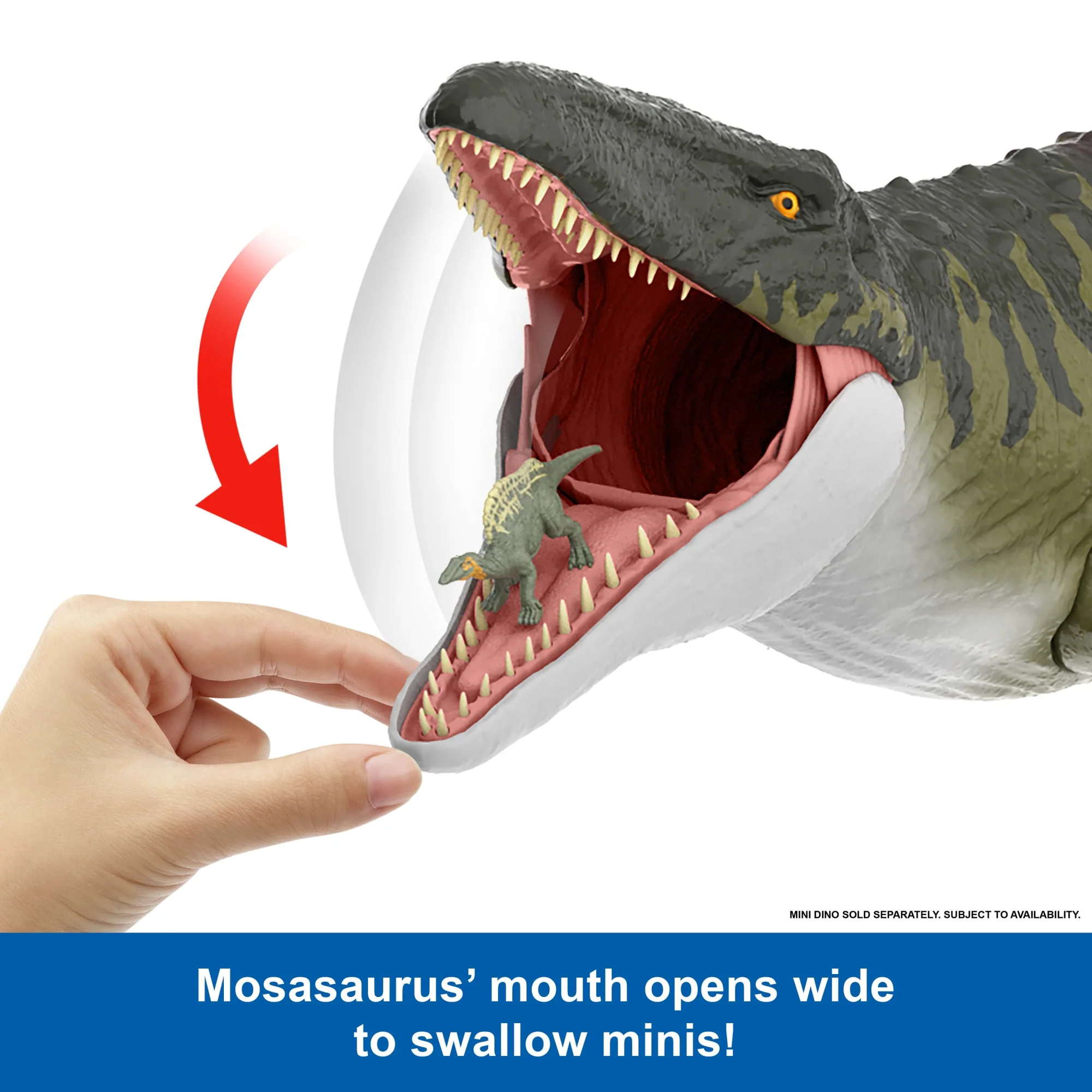 Jurassic World Rebirth Super Colossal Mosasaurus Action Figure, Dinosaur Toy - Image 3