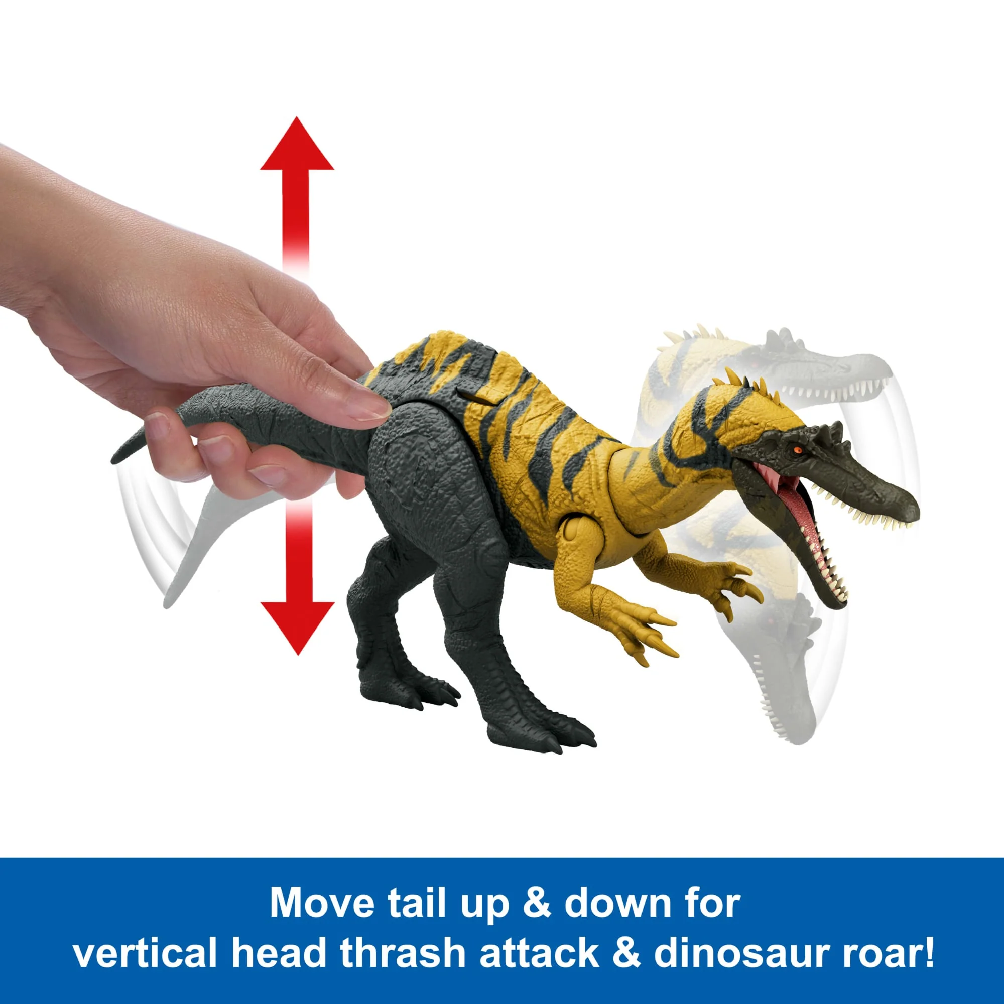 Jurassic World Chaos Theory Wild Roar Ceratosuchops Figure, Strike Attack & Sound Dinosaur Toy - Image 4