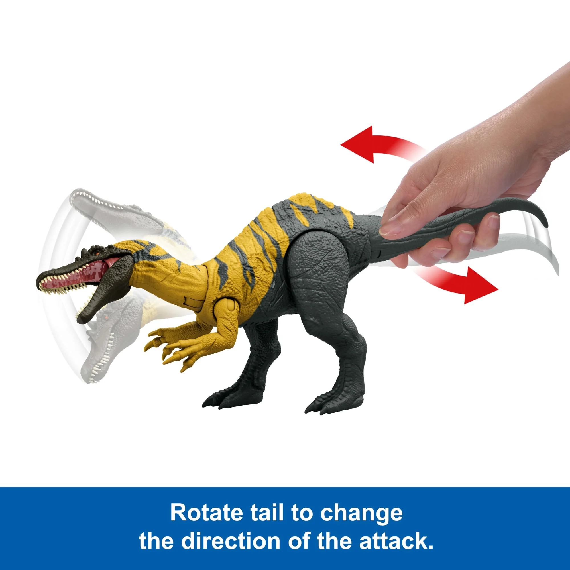 Jurassic World Chaos Theory Wild Roar Ceratosuchops Figure, Strike Attack & Sound Dinosaur Toy - Image 5