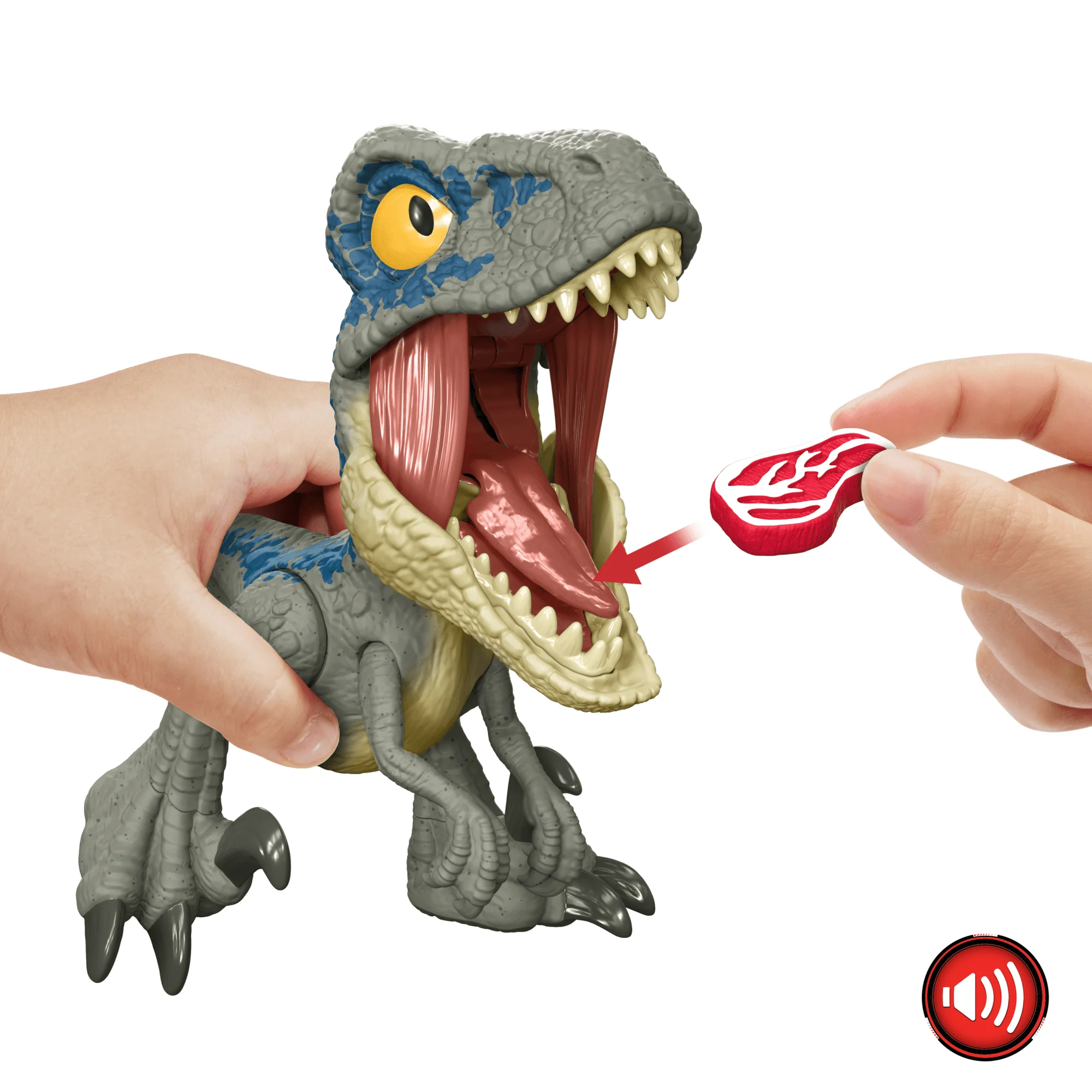 Jurassic World  Méga Rugissement  Blue Le Vélociraptor, Sons - Image 4