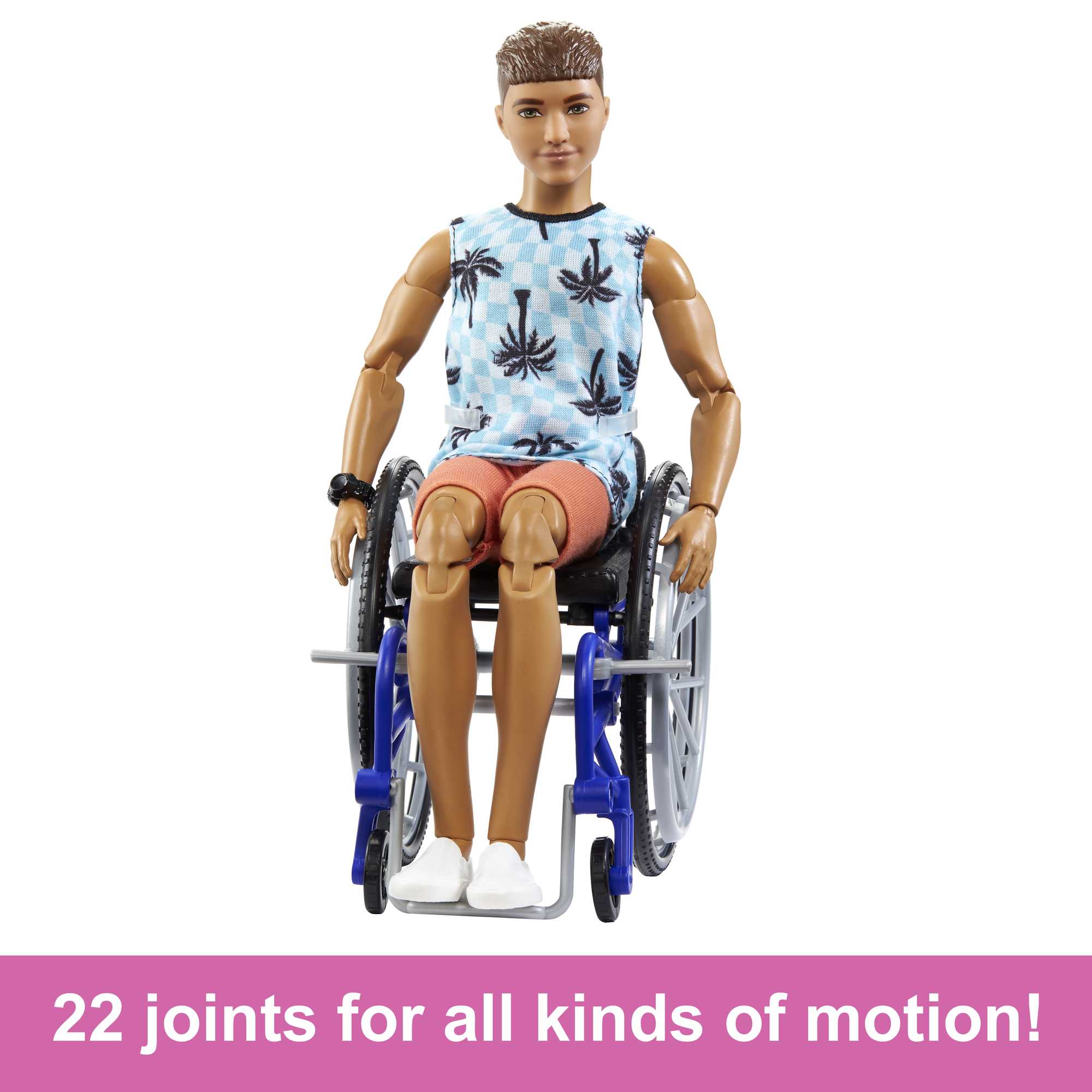 Ken Doll With Wheelchair & Ramp, Barbie Fashionistas, Brunette - Image 5