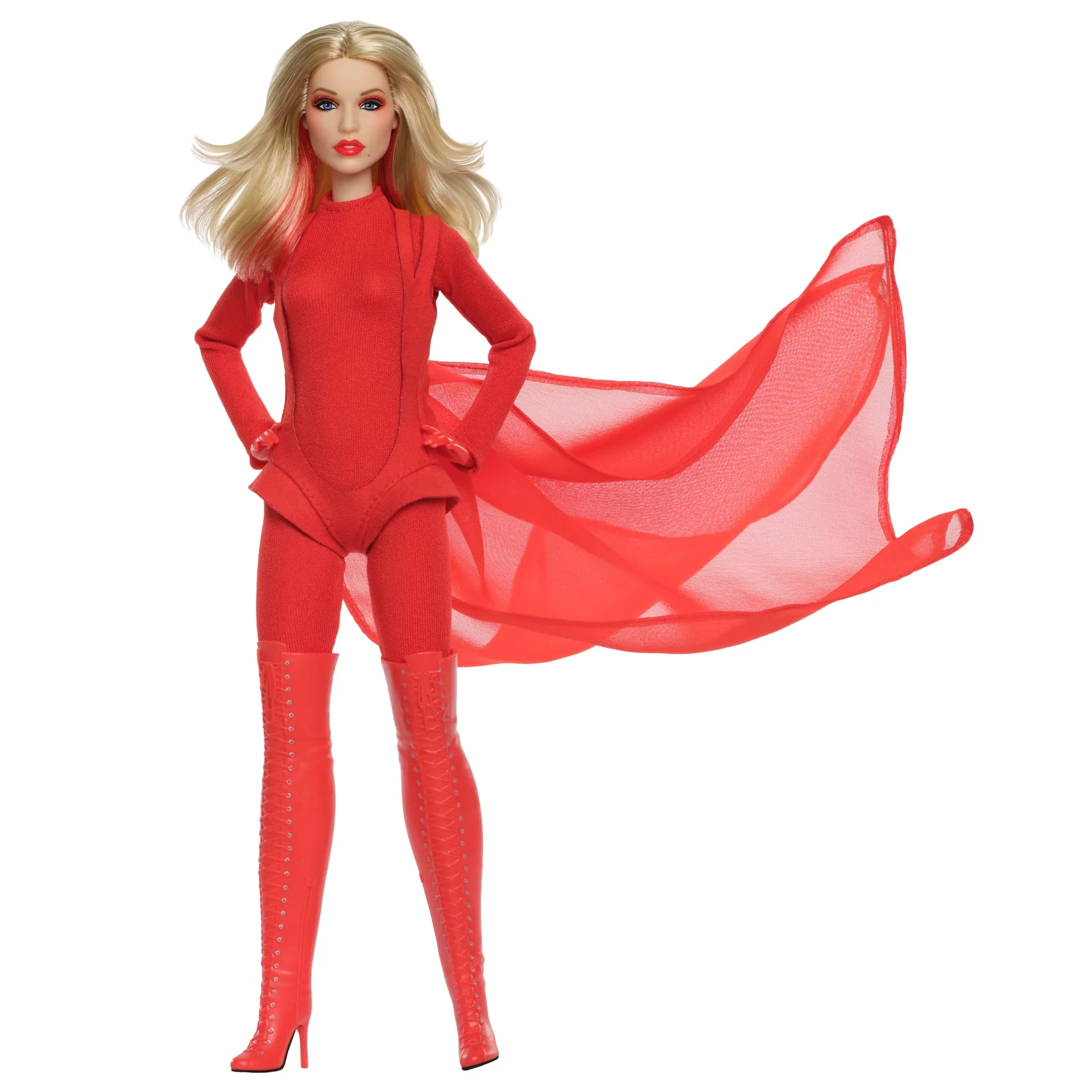 Barbie Signature Kylie Minogue Collectible Doll in Red “Padam Padam” Music Video Outfit - Image 4