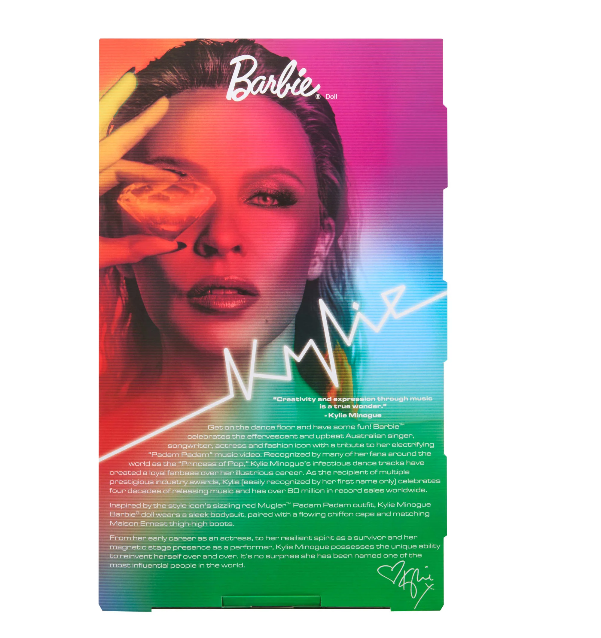 Barbie Signature Kylie Minogue Collectible Doll in Red “Padam Padam” Music Video Outfit - Image 6