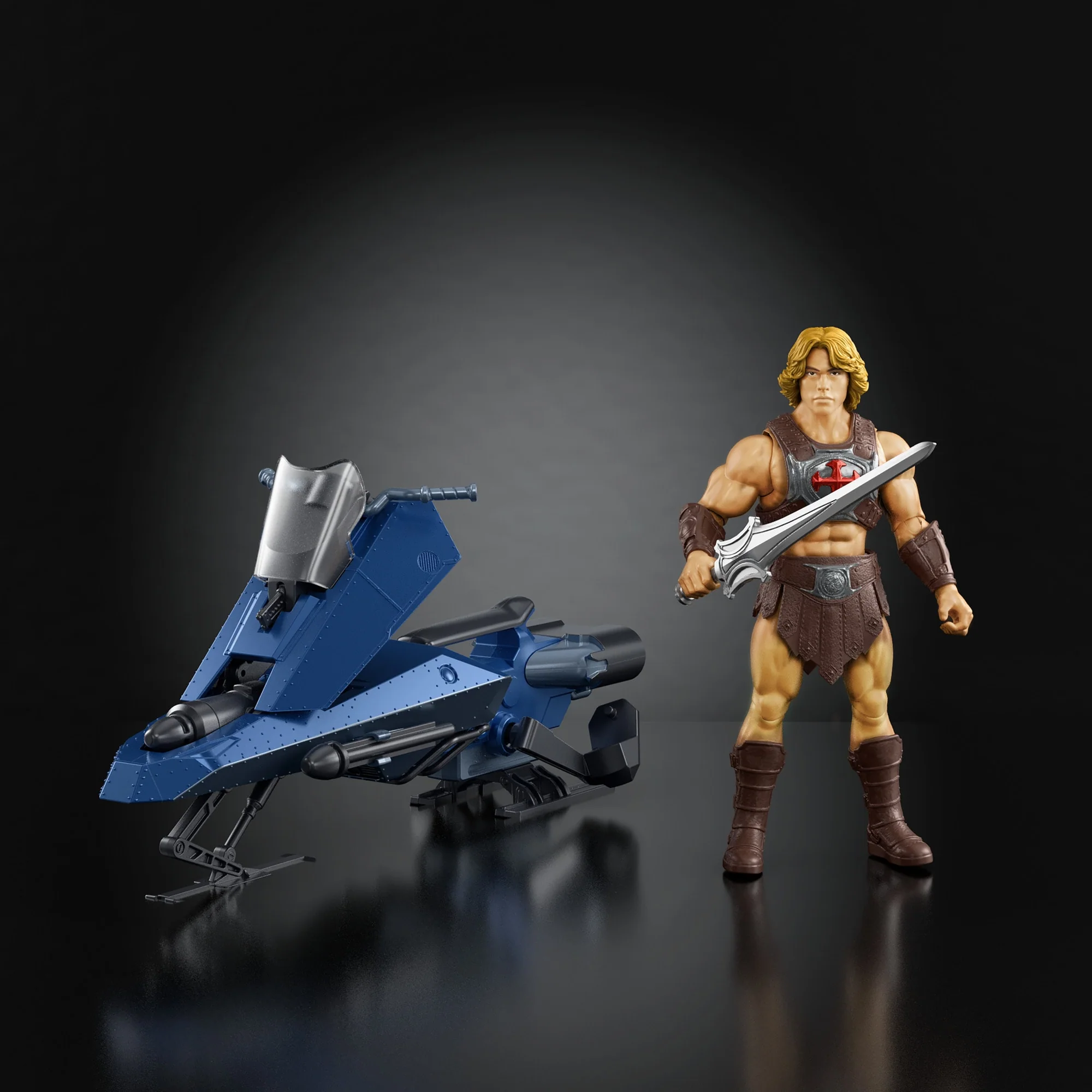 Les Maîtres de L’Univers-Musclor et Sky Sled-Véhicule et Figurine - Image 3