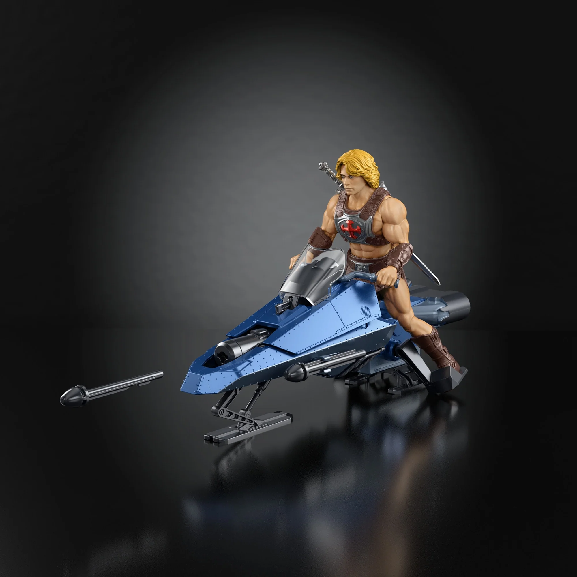 Les Maîtres de L’Univers-Musclor et Sky Sled-Véhicule et Figurine - Image 4