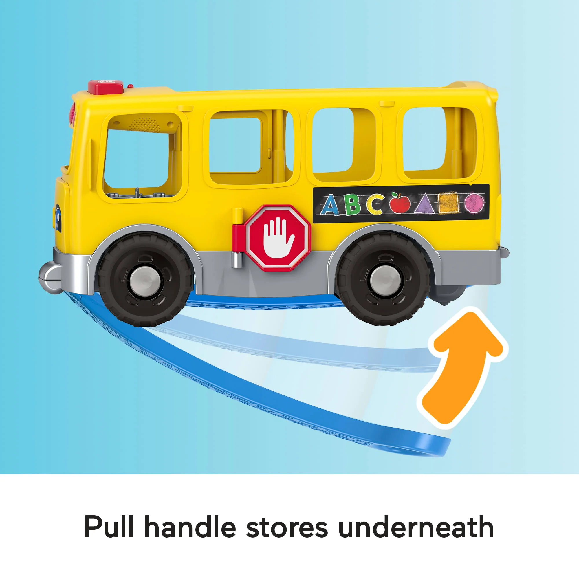Fisher-Price Little People Big Yellow School Bus, Musical Pull Toy - Image 4