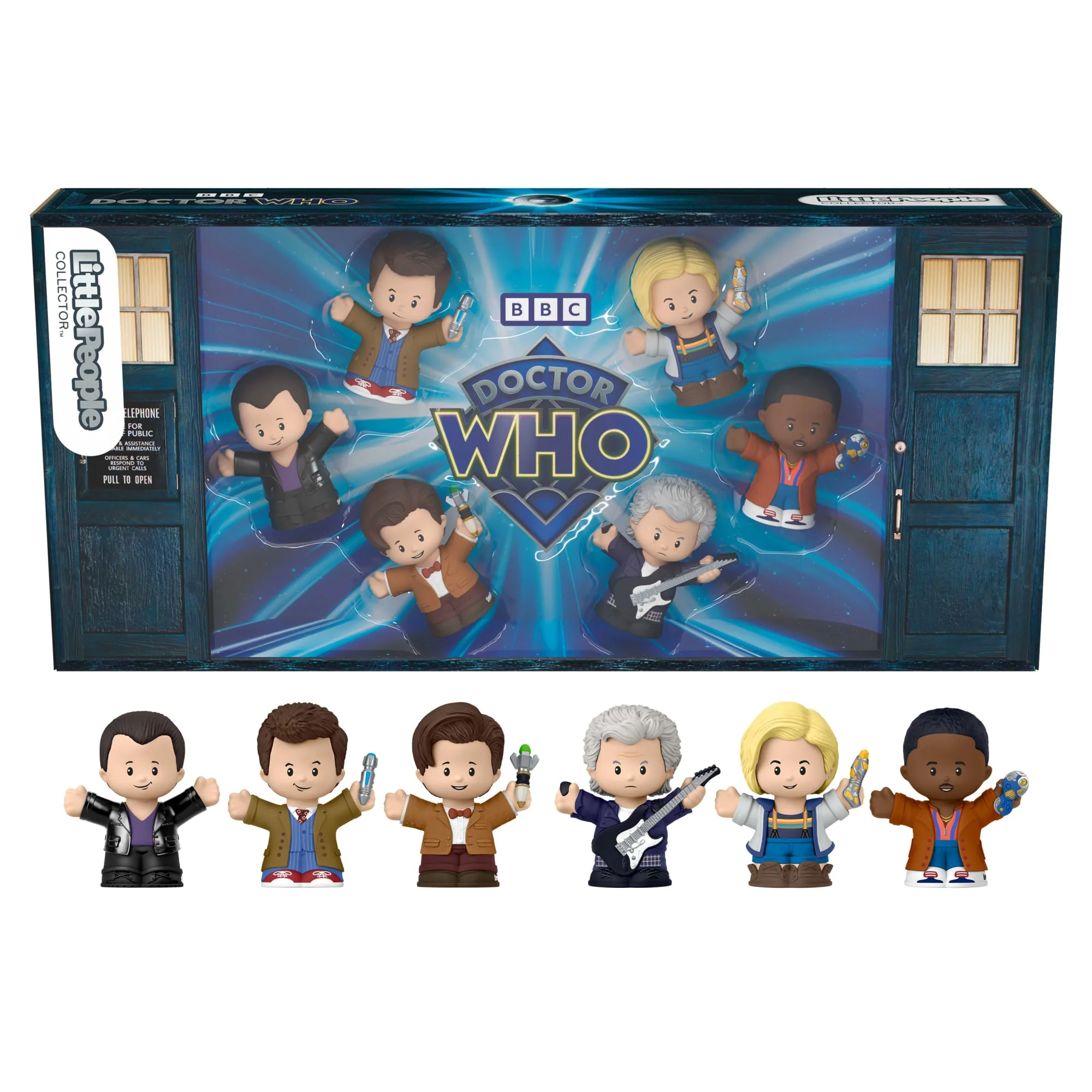 Little People Collector Doctor Who TV Series Special Edition Set For Adults & Fans, 6 Figures