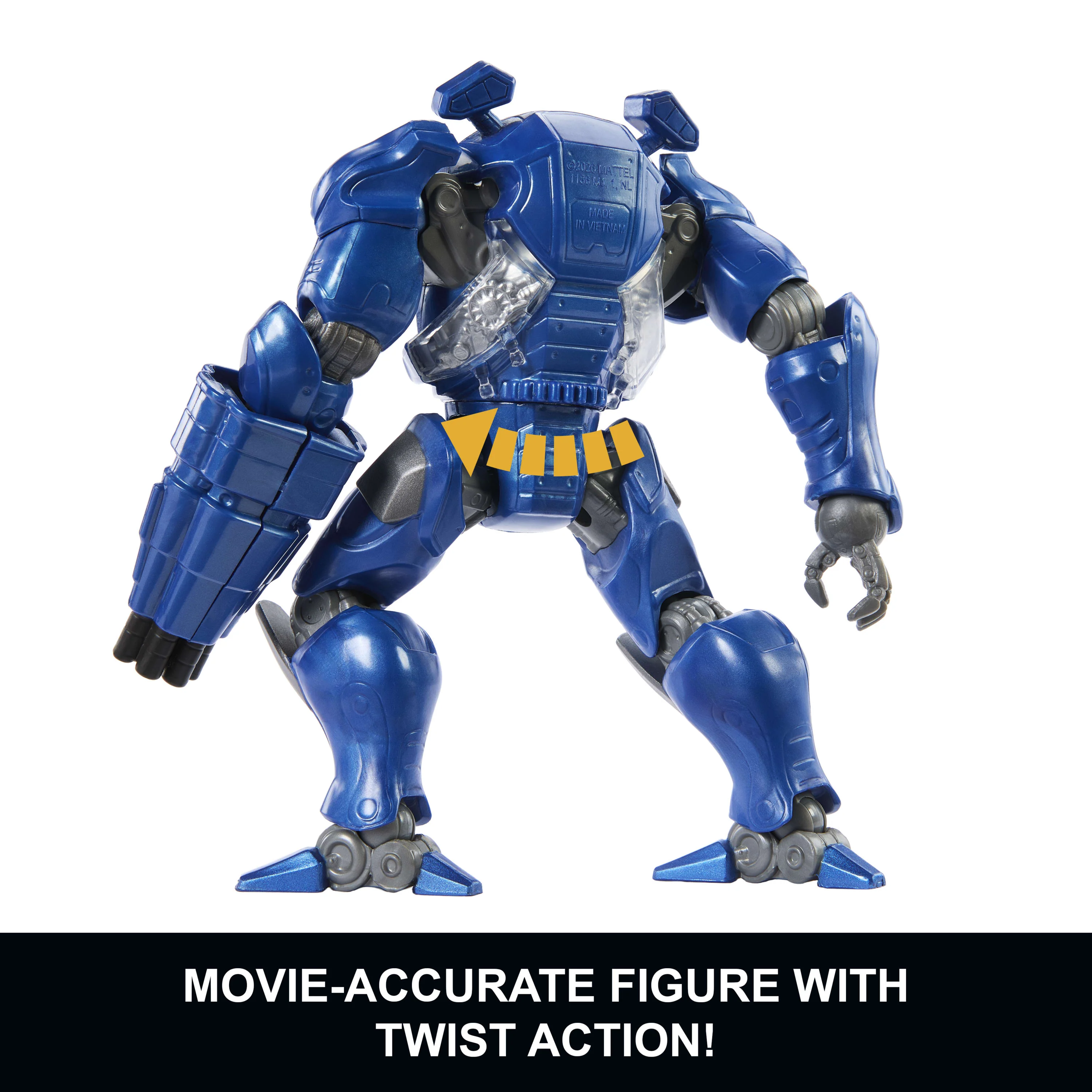 Masters Of The Universe Combat Ready Roboto Figure Toy, 5.5 Inch Twist & Release Quick Draw - Image 3