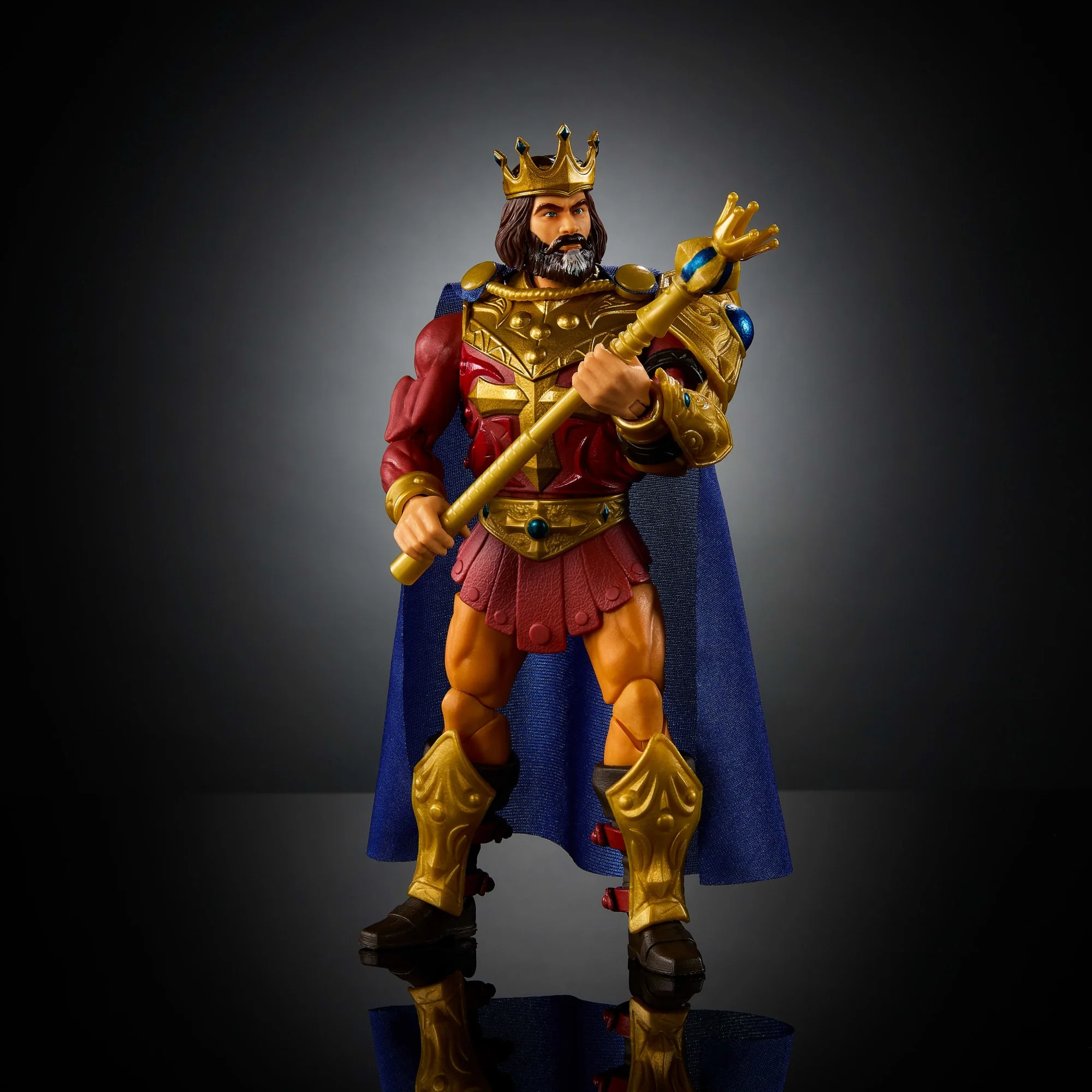 Masters Of The Universe Masterverse New Eternia King Randor MOTU Action Figure Toy, 30 Articulations - Image 4