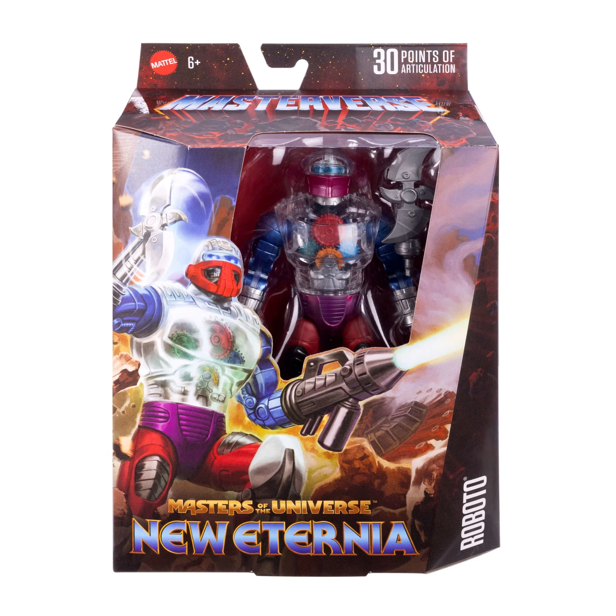 Masters Of The Universe Masterverse New Eternia Roboto Action Figure, MOTU Toy Hero, 30 Articulations - Image 2