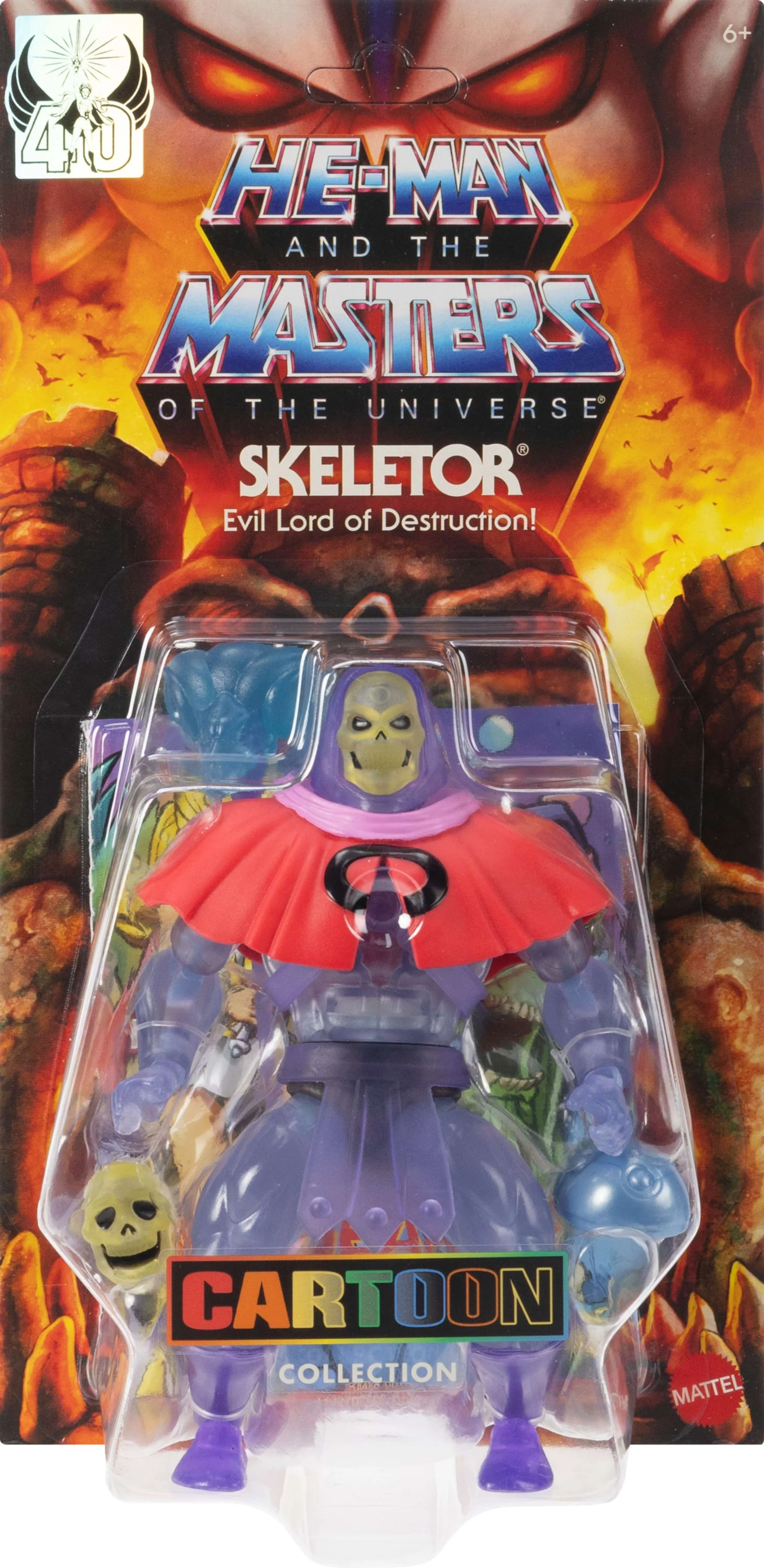Masters of the Universe Origins Figura de Ação Cartoon Collection Esqueleto Invisible de 5.5 polegadas