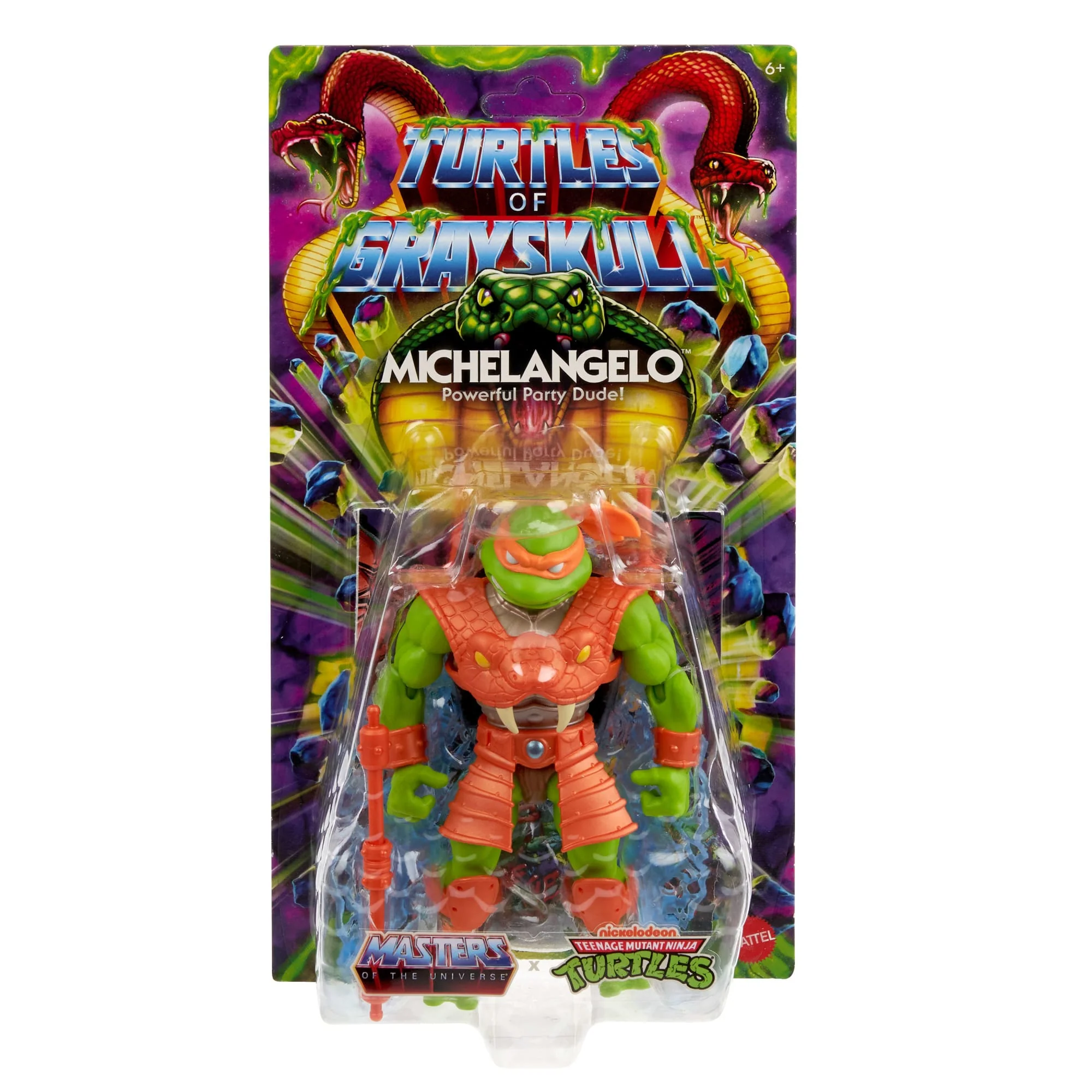 Masters of the Universe Turtles of Grayskull Figura de Acción Michelangelo de 5.5 pulgadas - Image 2