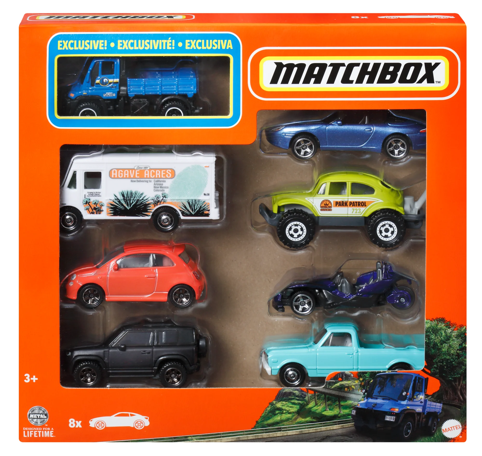 Matchbox 1:64 Scale Die-Cast Toy Cars Or Trucks, Set Of 8 - Image 6