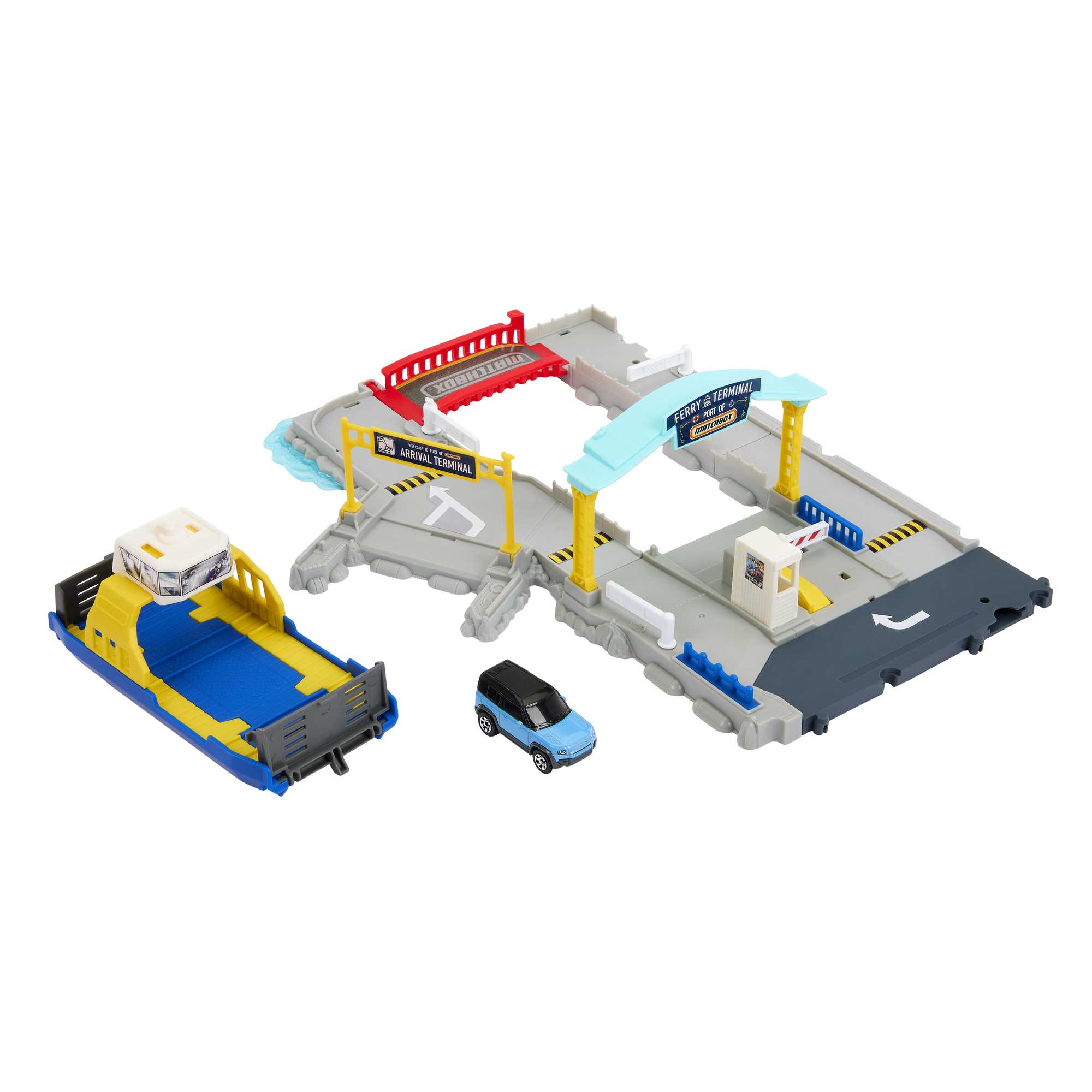 Matchbox Cars Playset, Ferry Port Set With Ferry Boat & 1 Matchbox Car