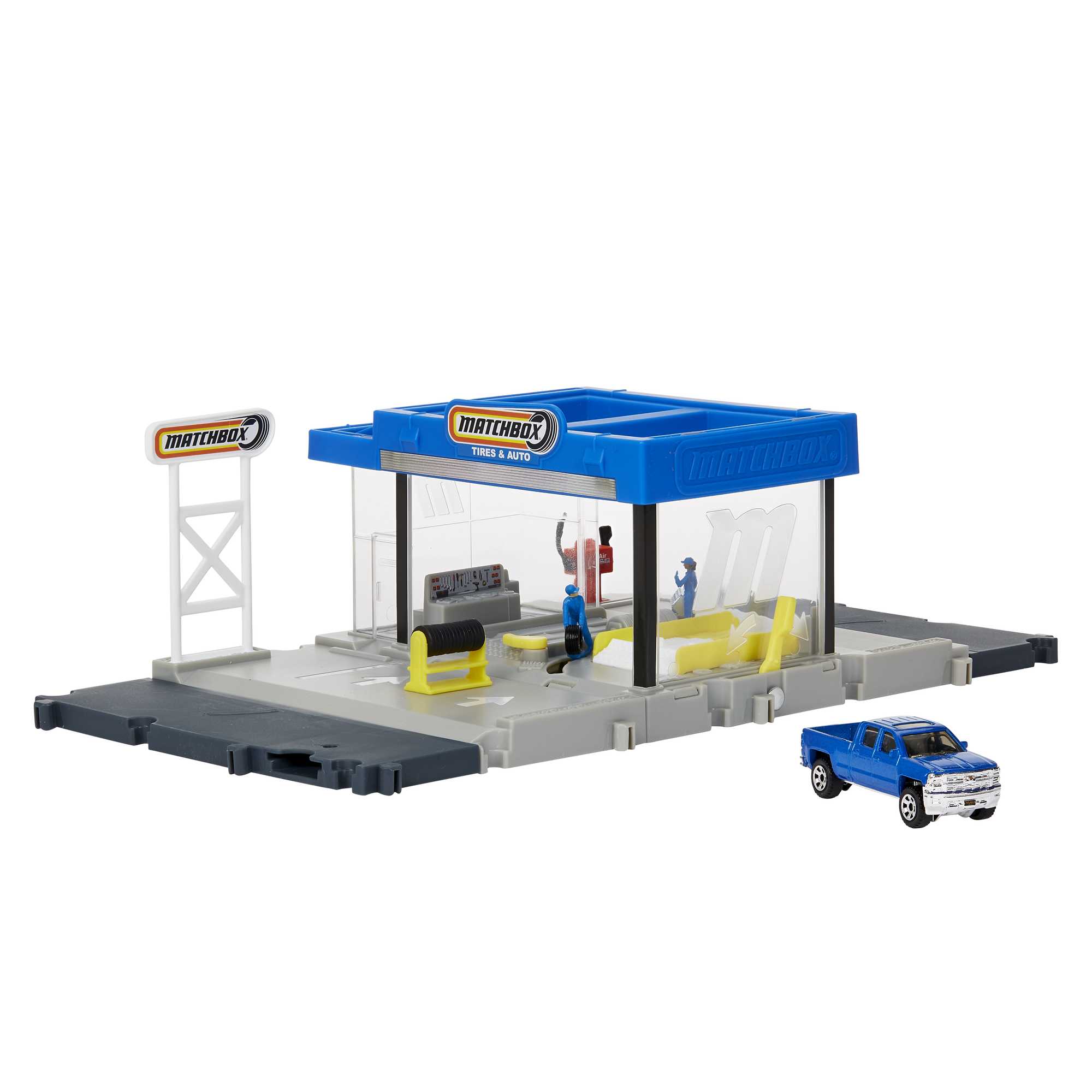 Matchbox Conjunto de Brinquedo Ação Oficina Mecânica