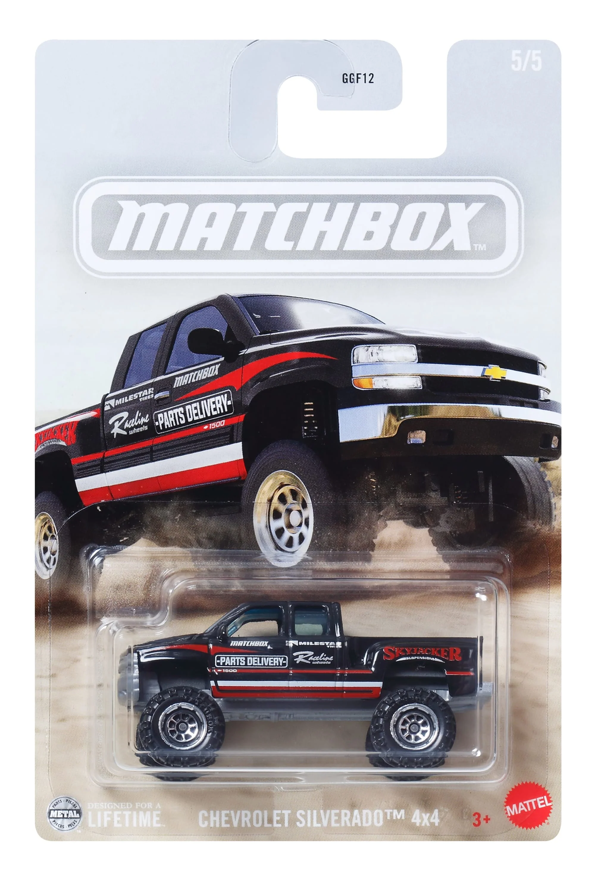 Matchbox Diecast Veículo de Brinquedo Chevy Silverado - Image 4