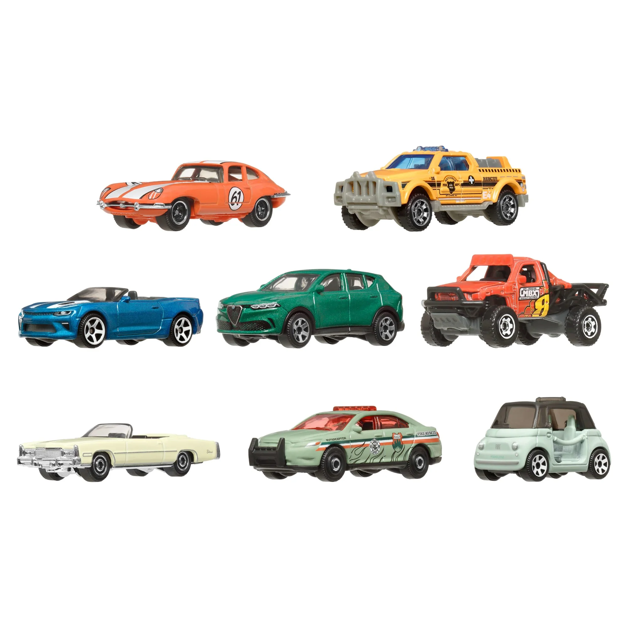 Matchbox Diecast Veículo de Brinquedo Pacote de 8 Carros - Image 2