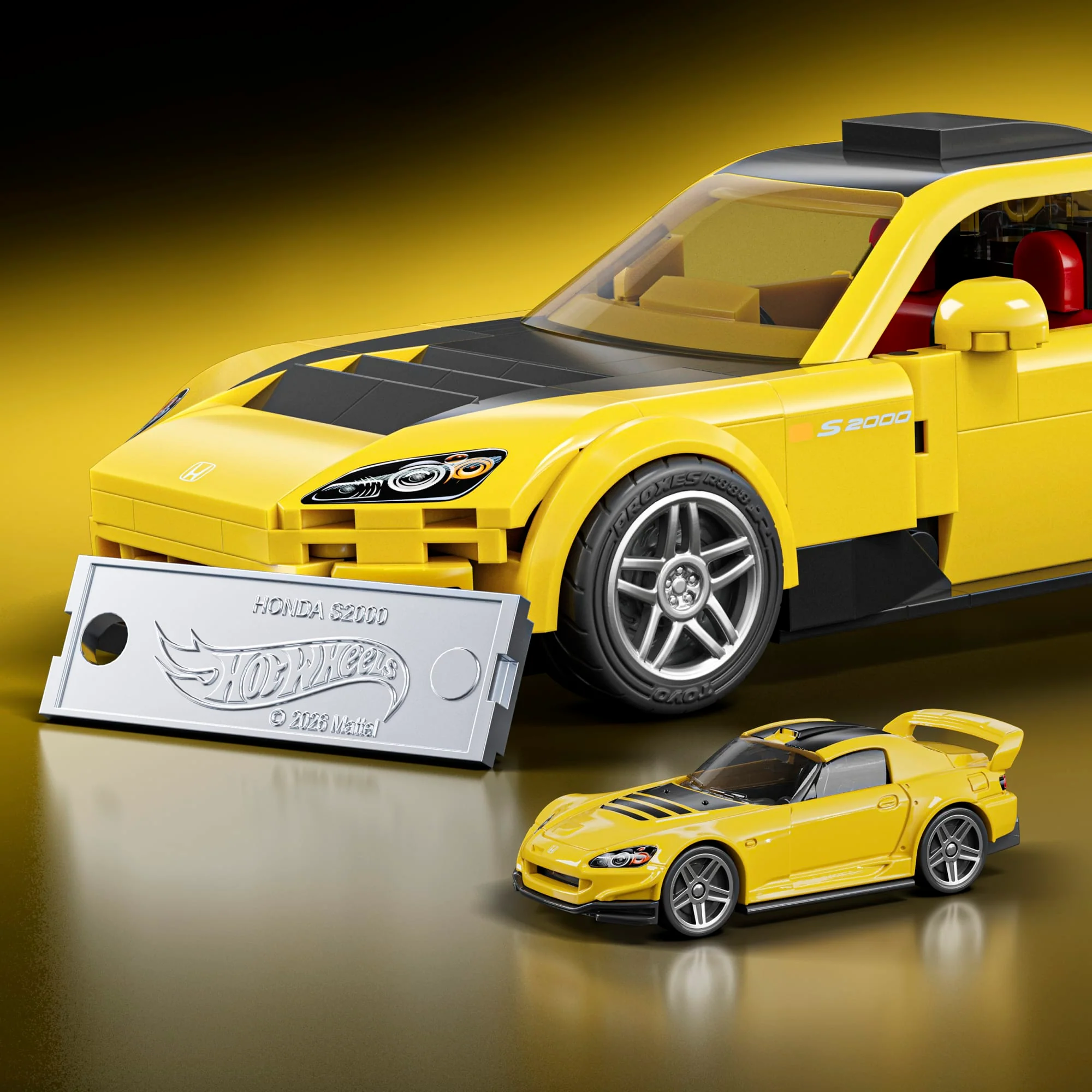 Mattel Brick Shop Hot Wheels ’07 Honda S2000 Building Toy Kit (257 Pieces), For Collectors | Mattel - Image 5