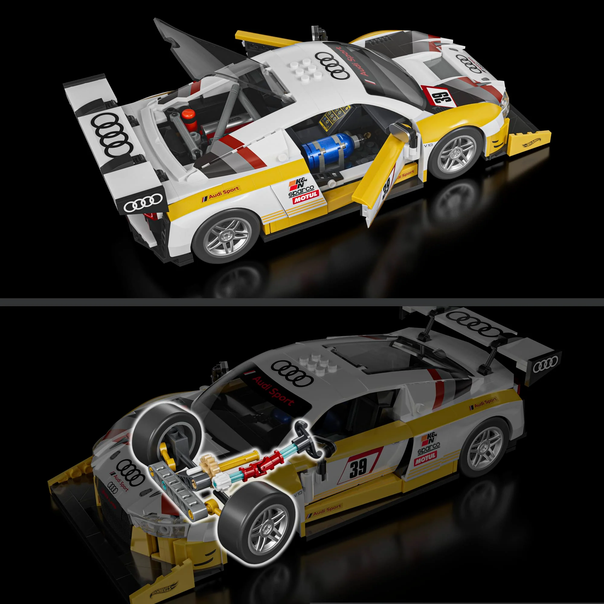 Mattel Brick Shop Hot Wheels ‘15 Audi R8 Lms Building Toy Kit (820 Pieces), For Collectors - Image 6