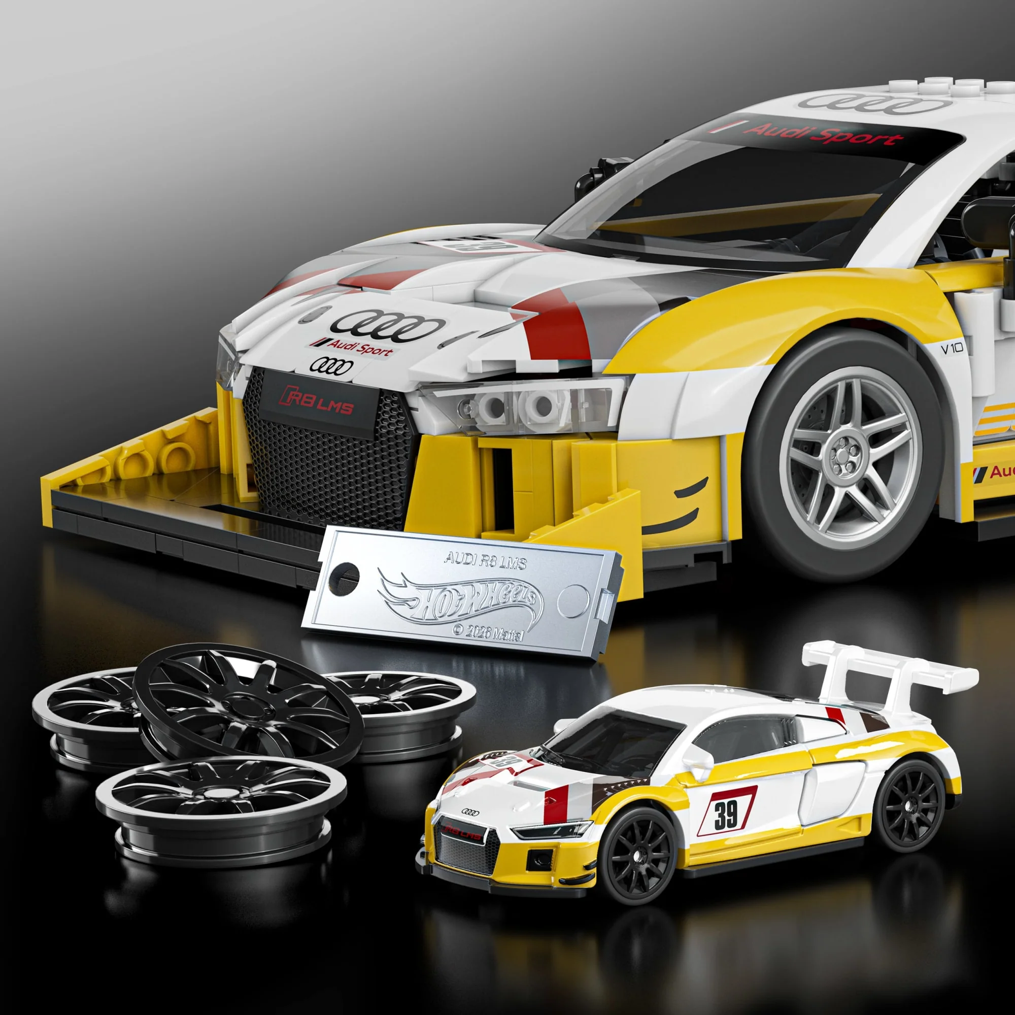 Mattel Brick Shop Hot Wheels Jogo de Construção Mattel Brick Shop Hot Wheels Elite Audi - Image 5
