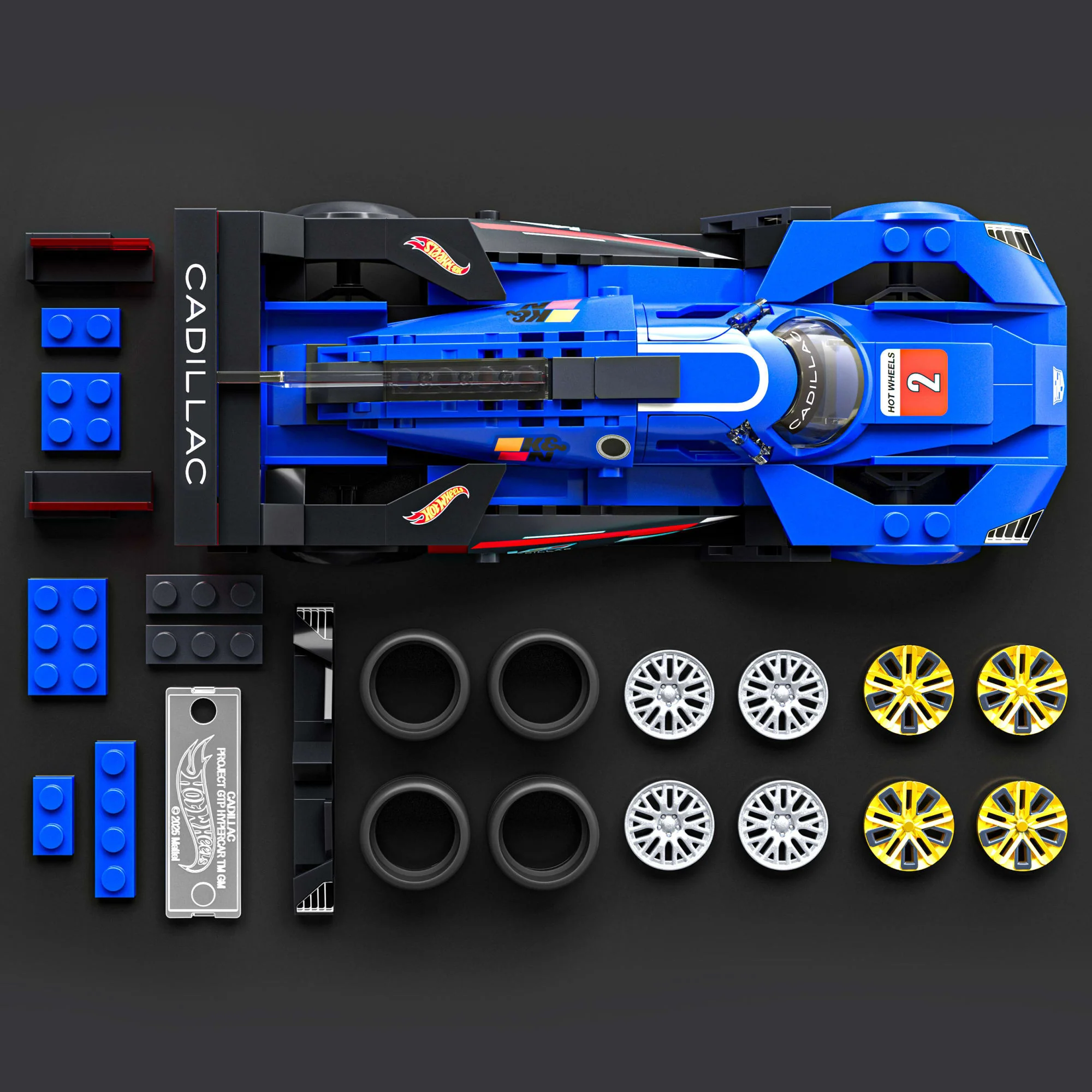 Mattel Brick Shop Hot Wheels Juguete de Construcción Speed Cadillac Project GTP Hypercar - Image 4