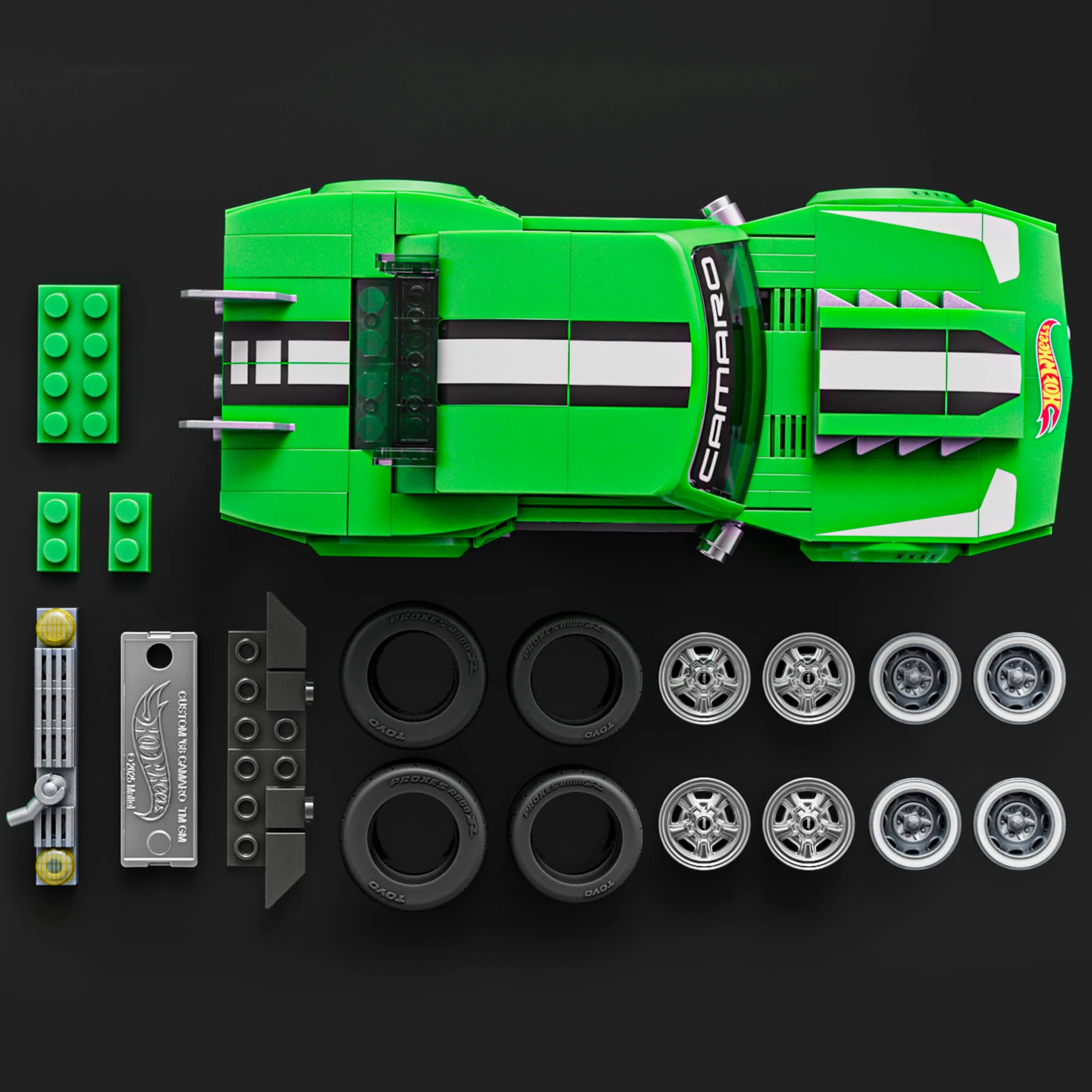 Mattel Brick Shop Hot Wheels Juguete de Construcción Speed Custom 68 Camaro - Image 4